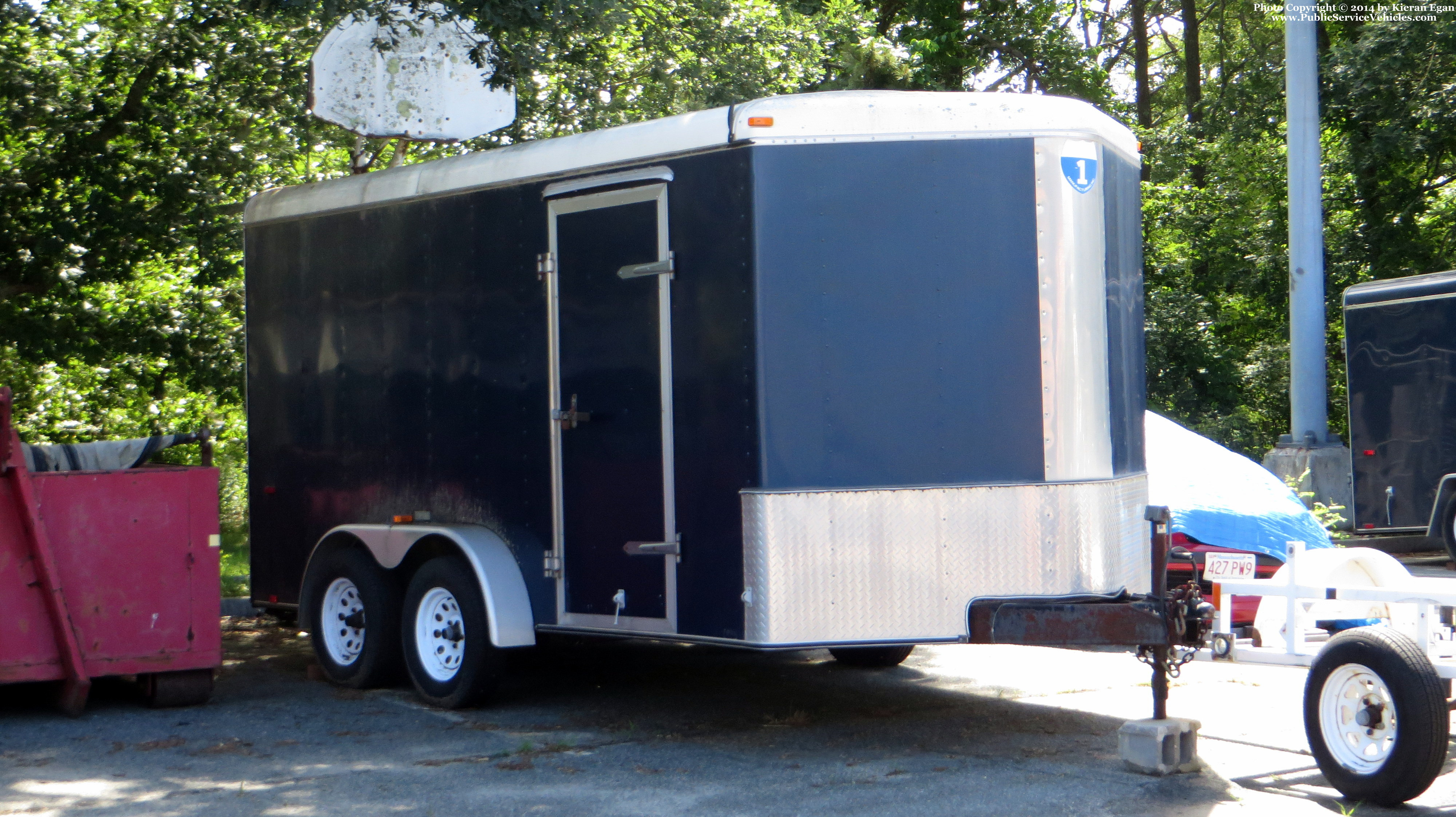 A photo  of Barnstable Police
            ATV Trailer, a 2006-2011 Interstate Cargo Enclosed Trailer             taken by Kieran Egan