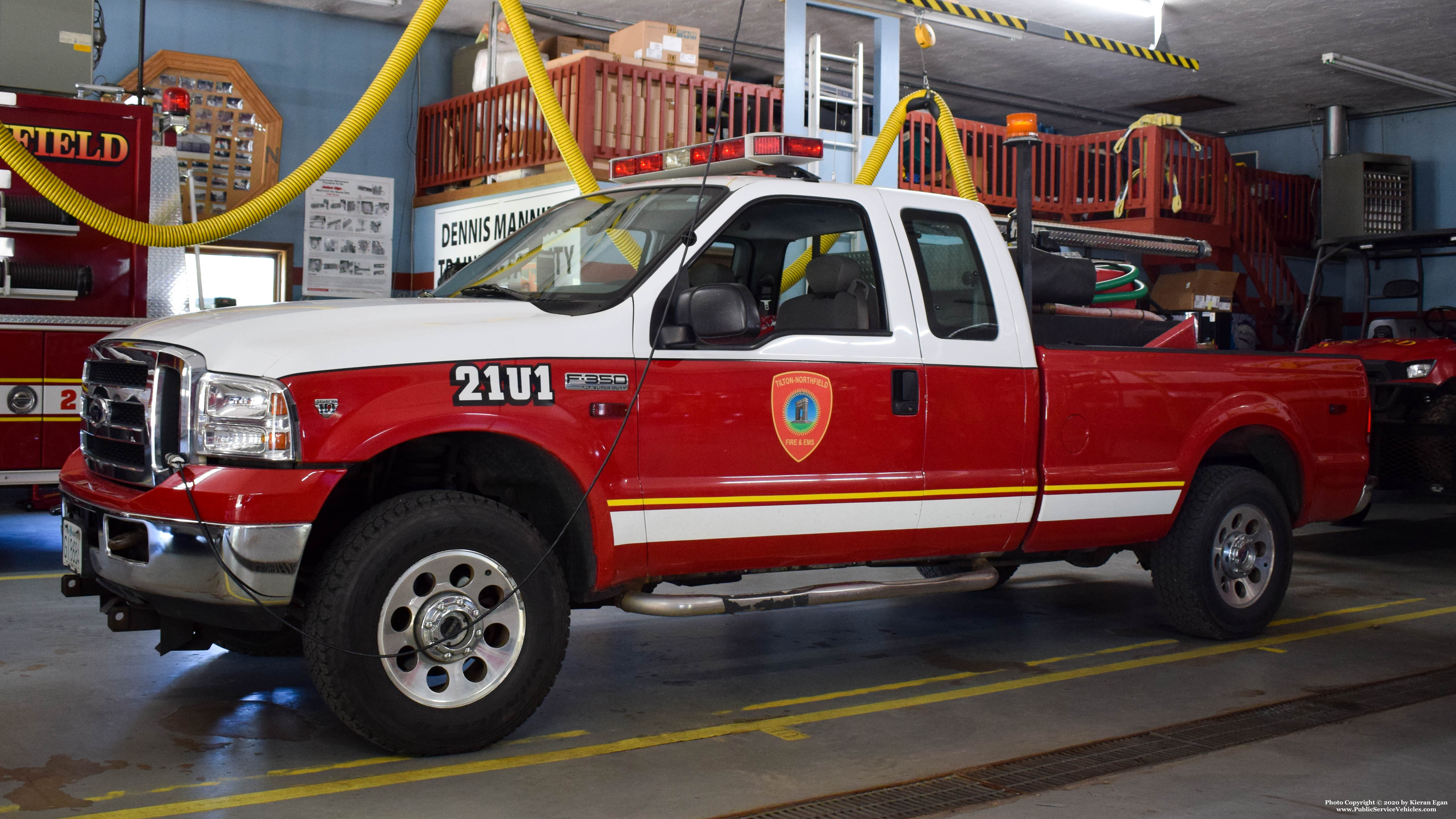 A photo  of Tilton-Northfield Fire District
            21 Utility 1, a 2006 Ford F-350 Crew Cab             taken by Kieran Egan