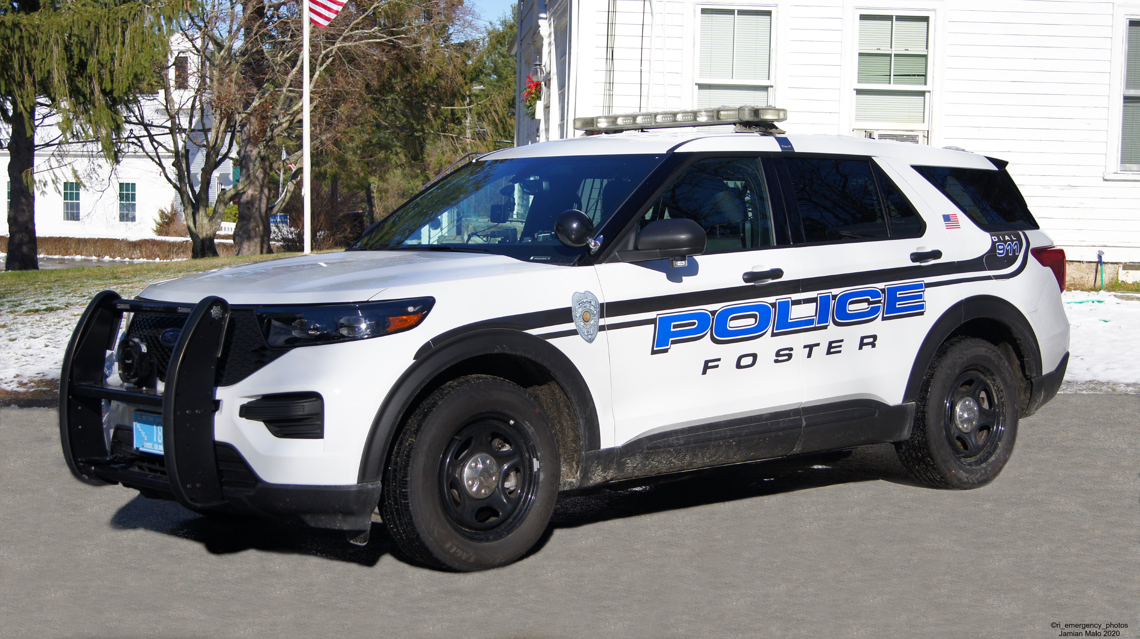 A photo  of Foster Police
            Cruiser 180, a 2020 Ford Police Interceptor Utility             taken by Jamian Malo