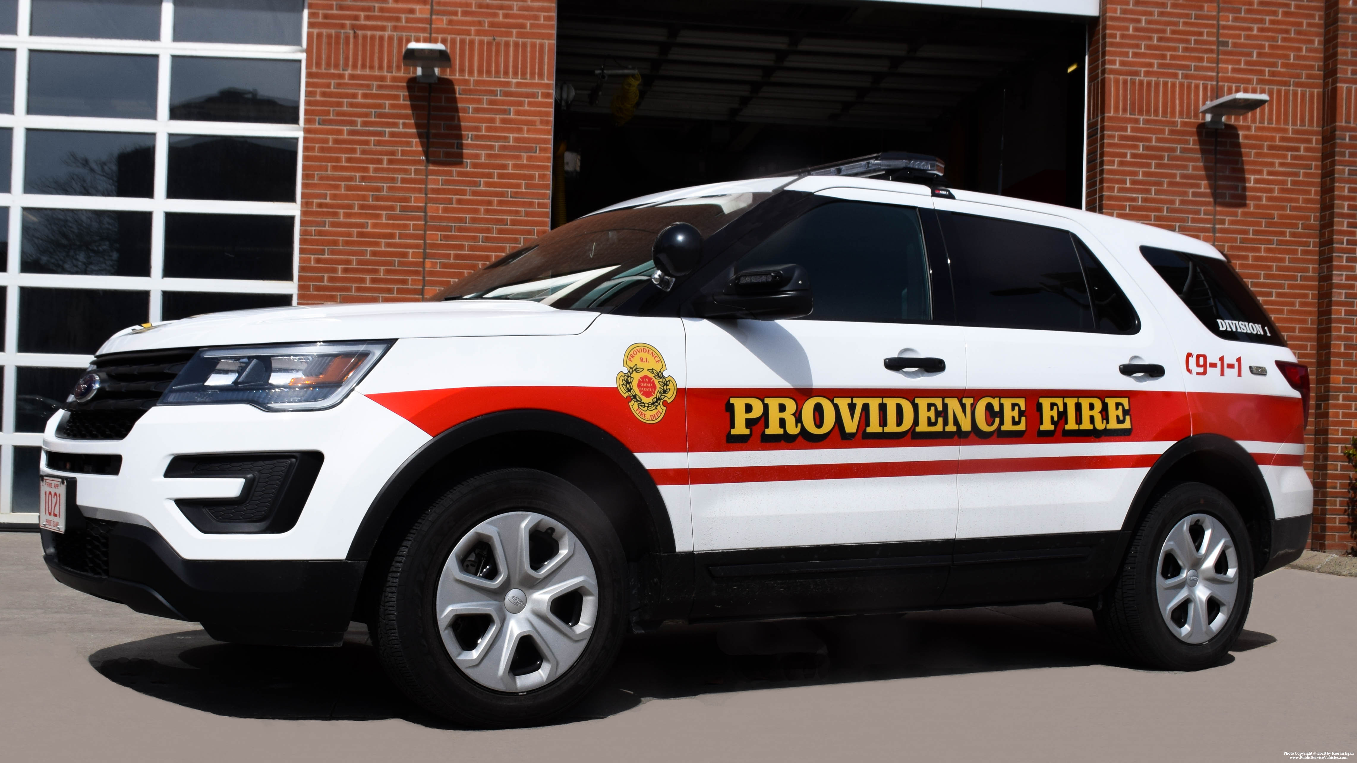 A photo  of Providence Fire
            Division 1, a 2018 Ford Police Interceptor Utility             taken by Kieran Egan