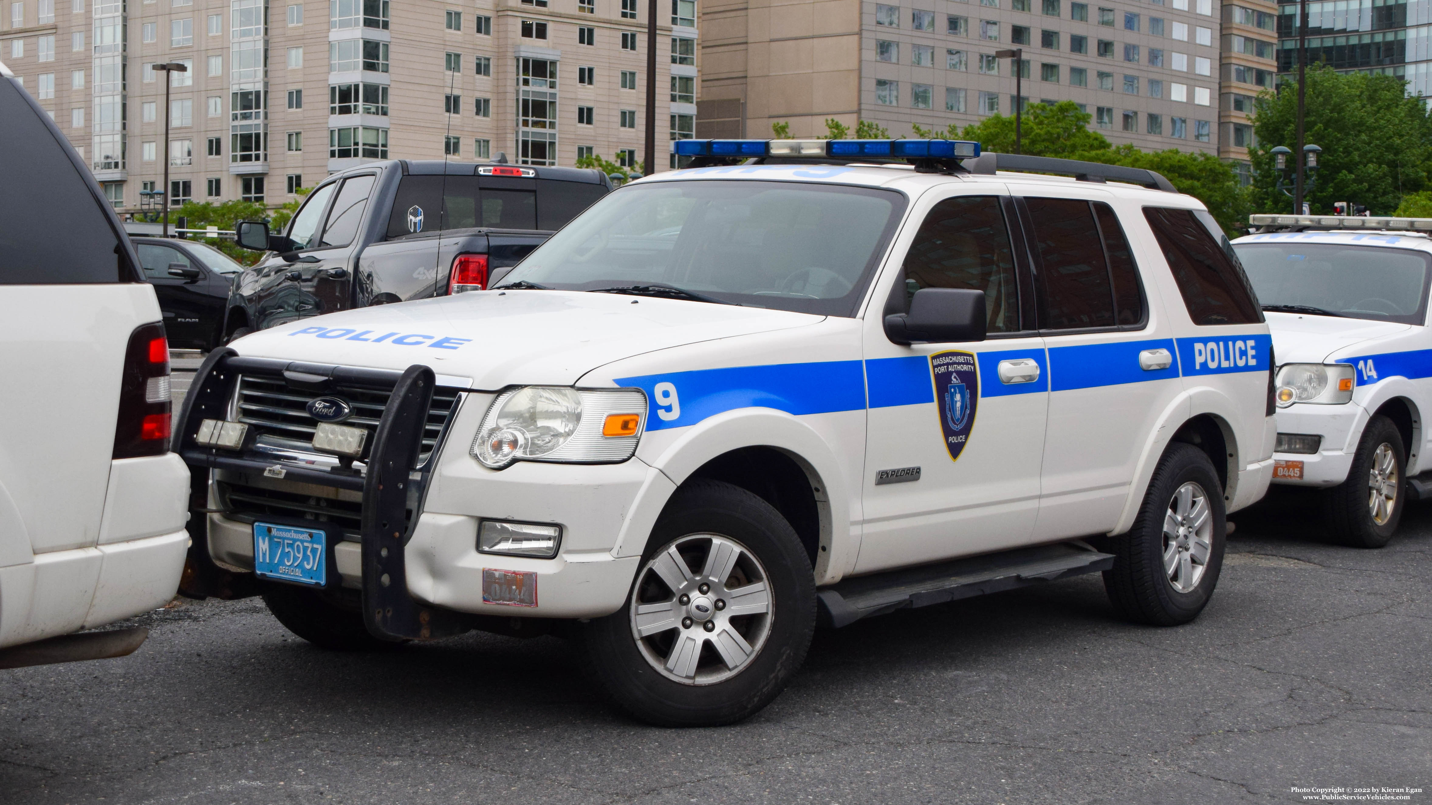 A photo  of Massport Police
            Car 9, a 2008 Ford Explorer             taken by Kieran Egan