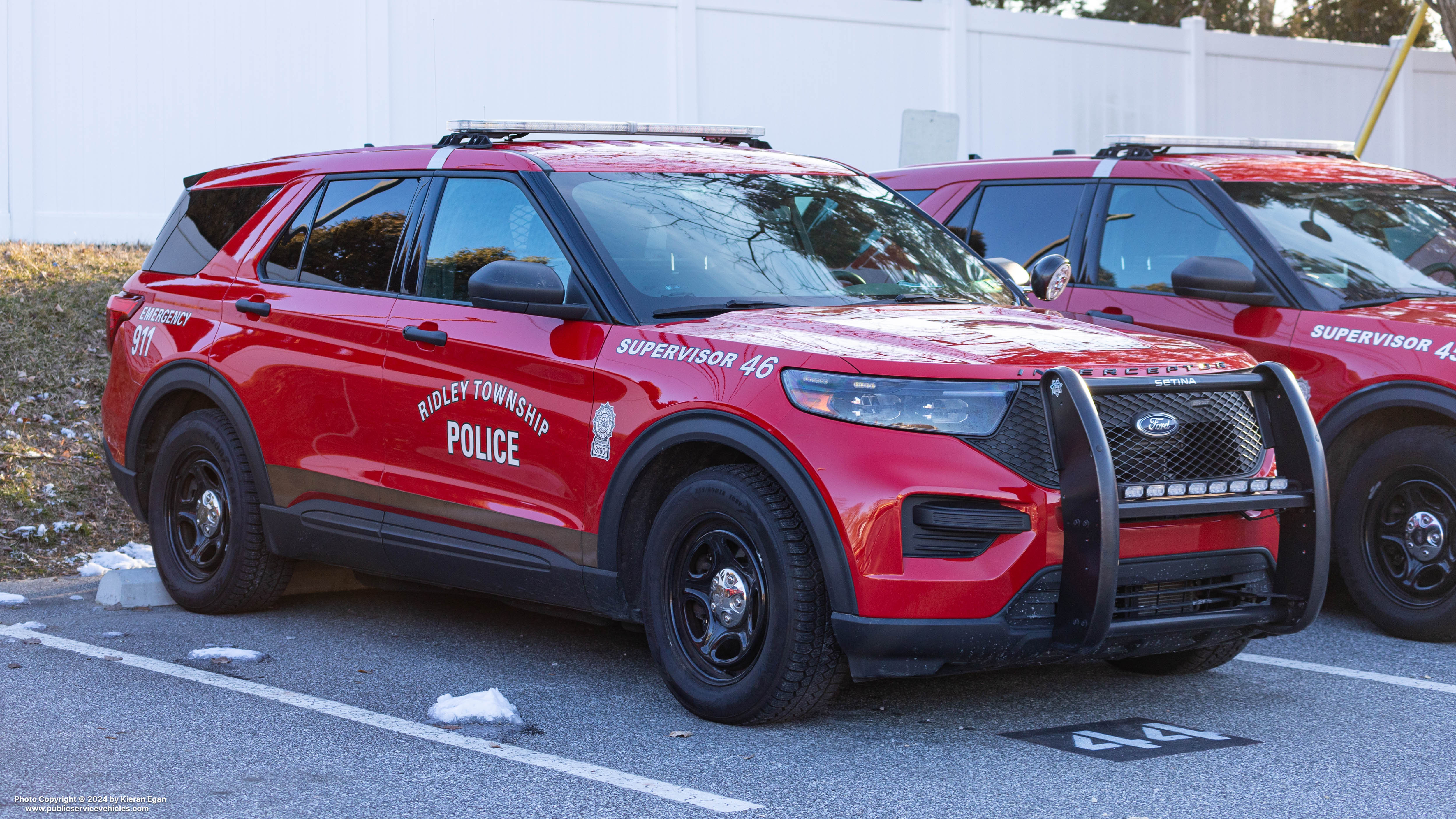 A photo  of Ridley Township Police
            Cruiser 31-46, a 2020-2022 Ford Police Interceptor Utility             taken by Kieran Egan