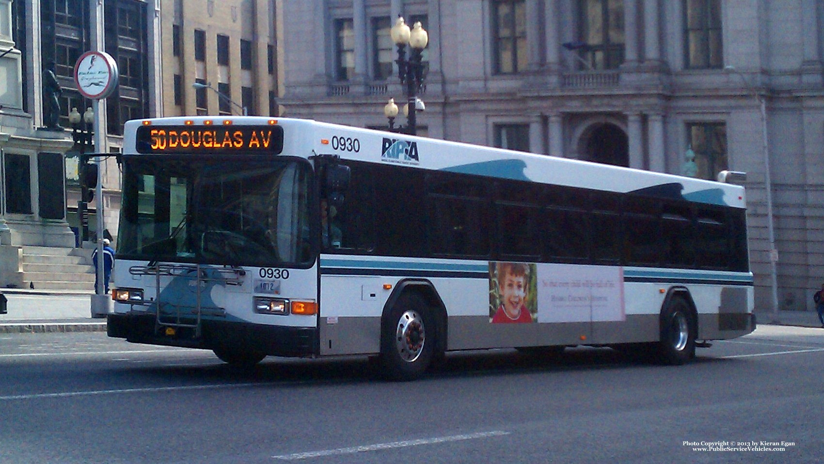 A photo  of Rhode Island Public Transit Authority
            Bus 0930, a 2009 Gillig Low Floor             taken by Kieran Egan