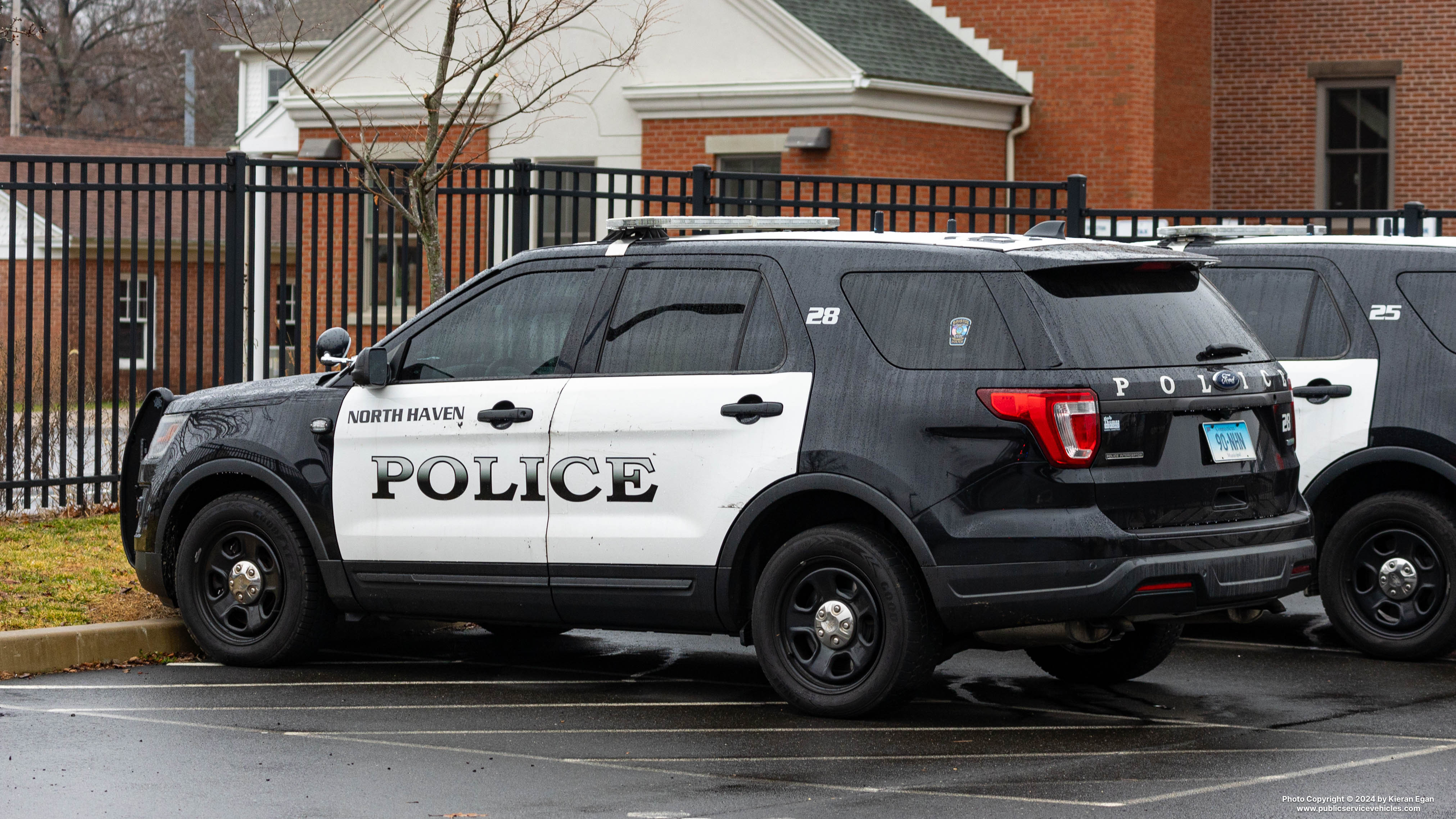A photo  of North Haven Police
            Car 28, a 2018-2019 Ford Police Interceptor Utility             taken by Kieran Egan