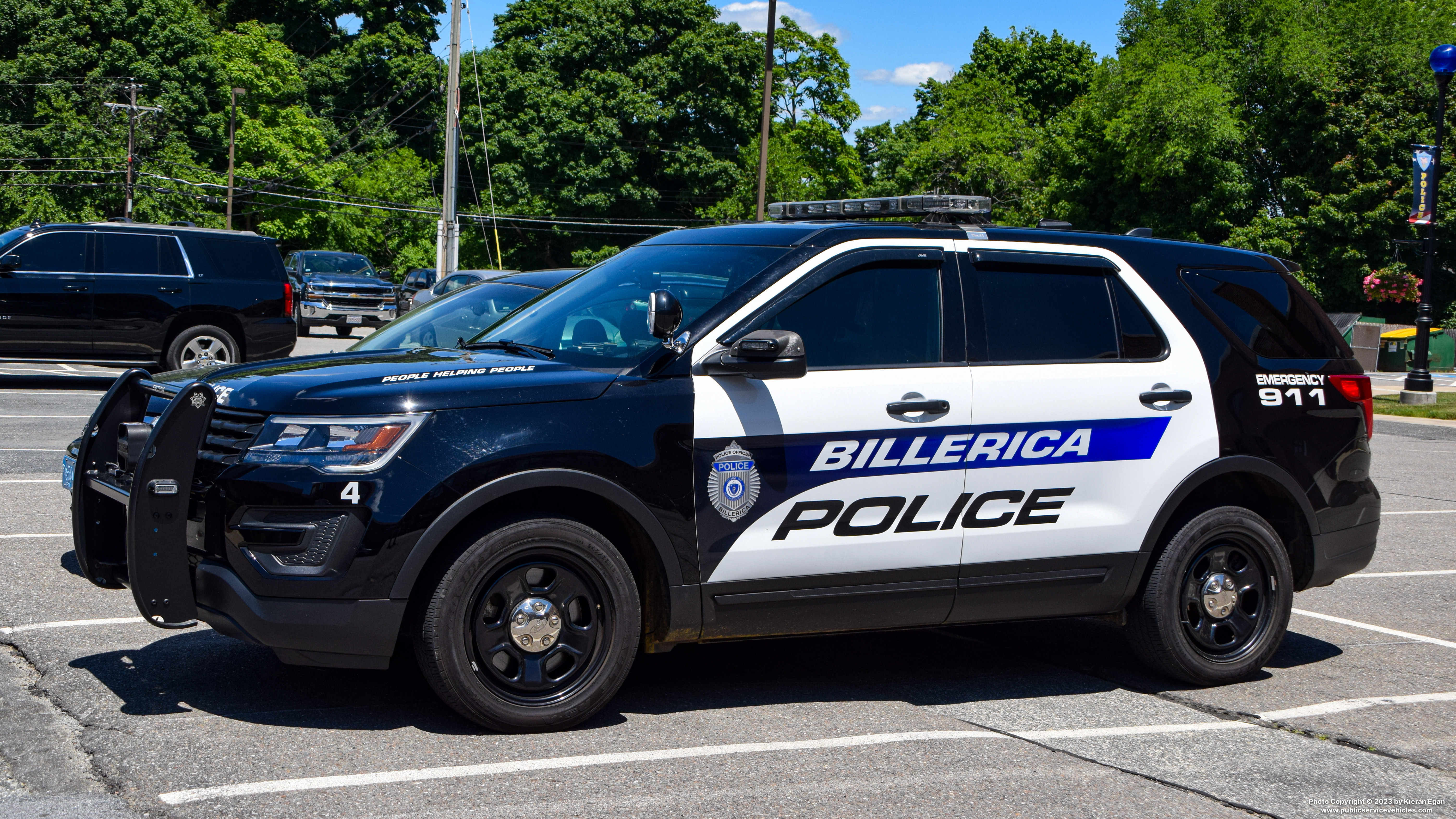 A photo  of Billerica Police
            Car 4, a 2016-2019 Ford Police Interceptor Utility             taken by Kieran Egan