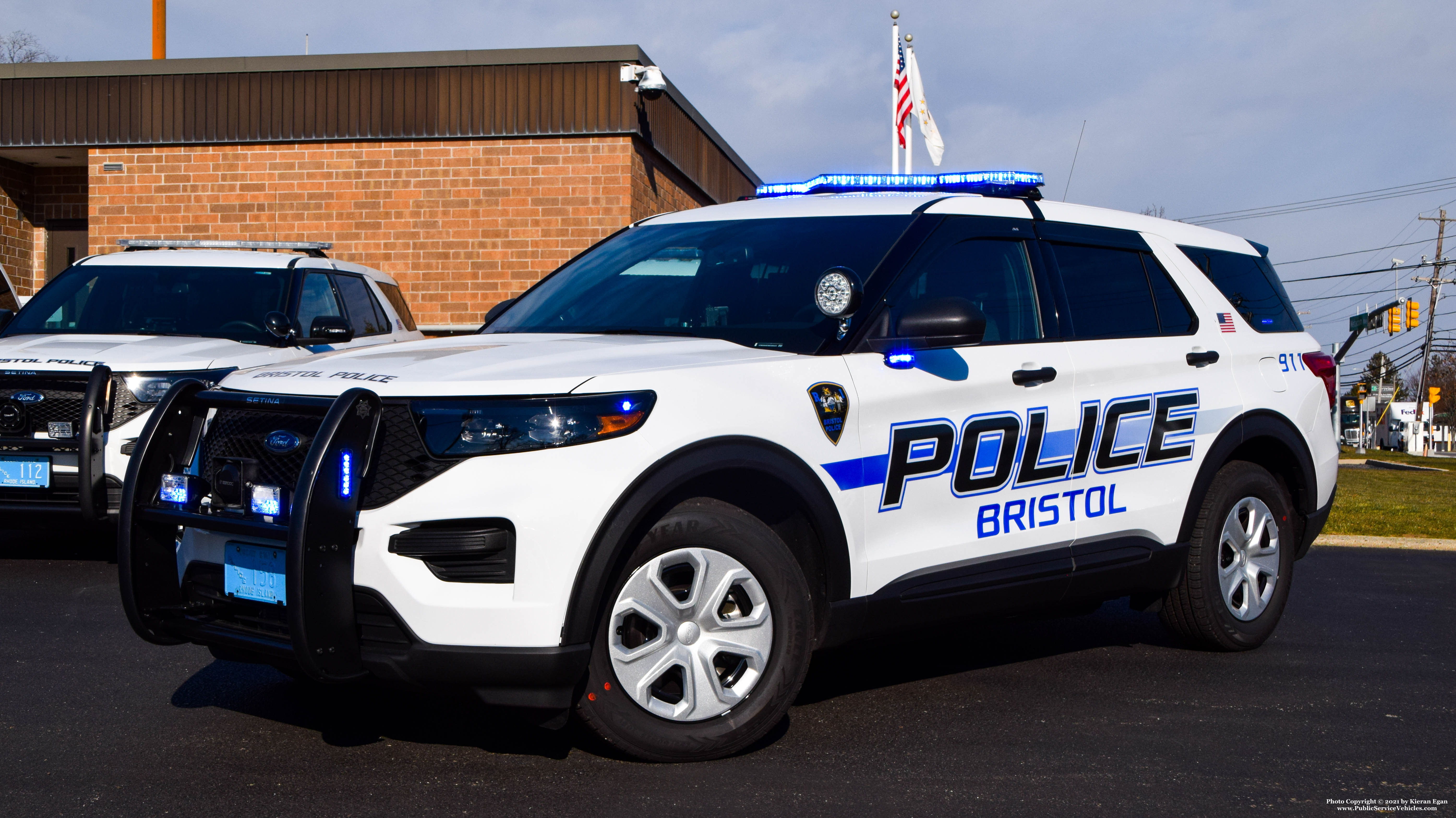 A photo  of Bristol Police
            Cruiser 158, a 2021 Ford Police Interceptor Utility             taken by Kieran Egan