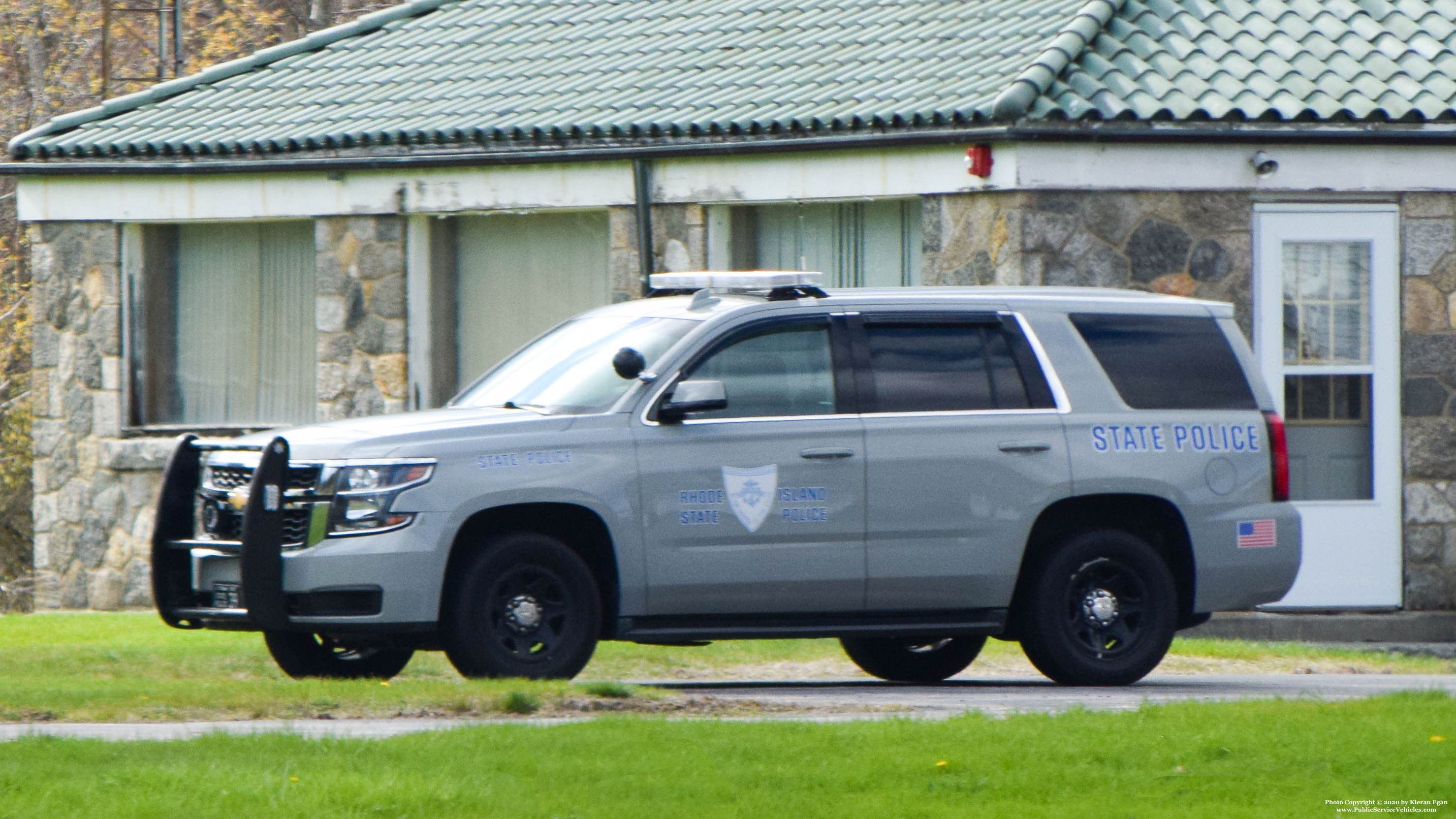 A photo  of Rhode Island State Police
            Cruiser 39, a 2016-2019 Chevrolet Tahoe             taken by Kieran Egan