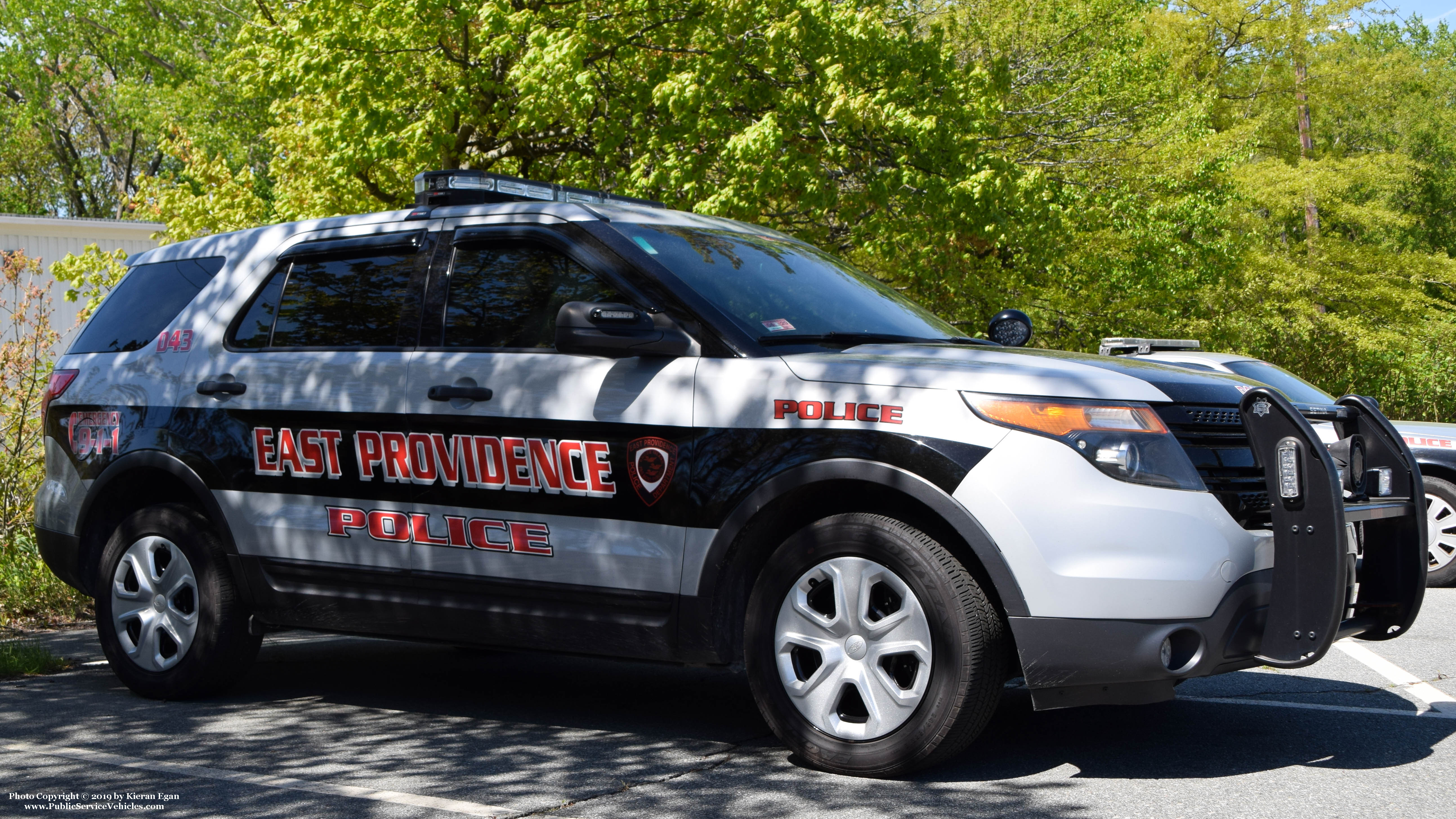 A photo  of East Providence Police
            Car 43, a 2015 Ford Police Interceptor Utility             taken by Kieran Egan