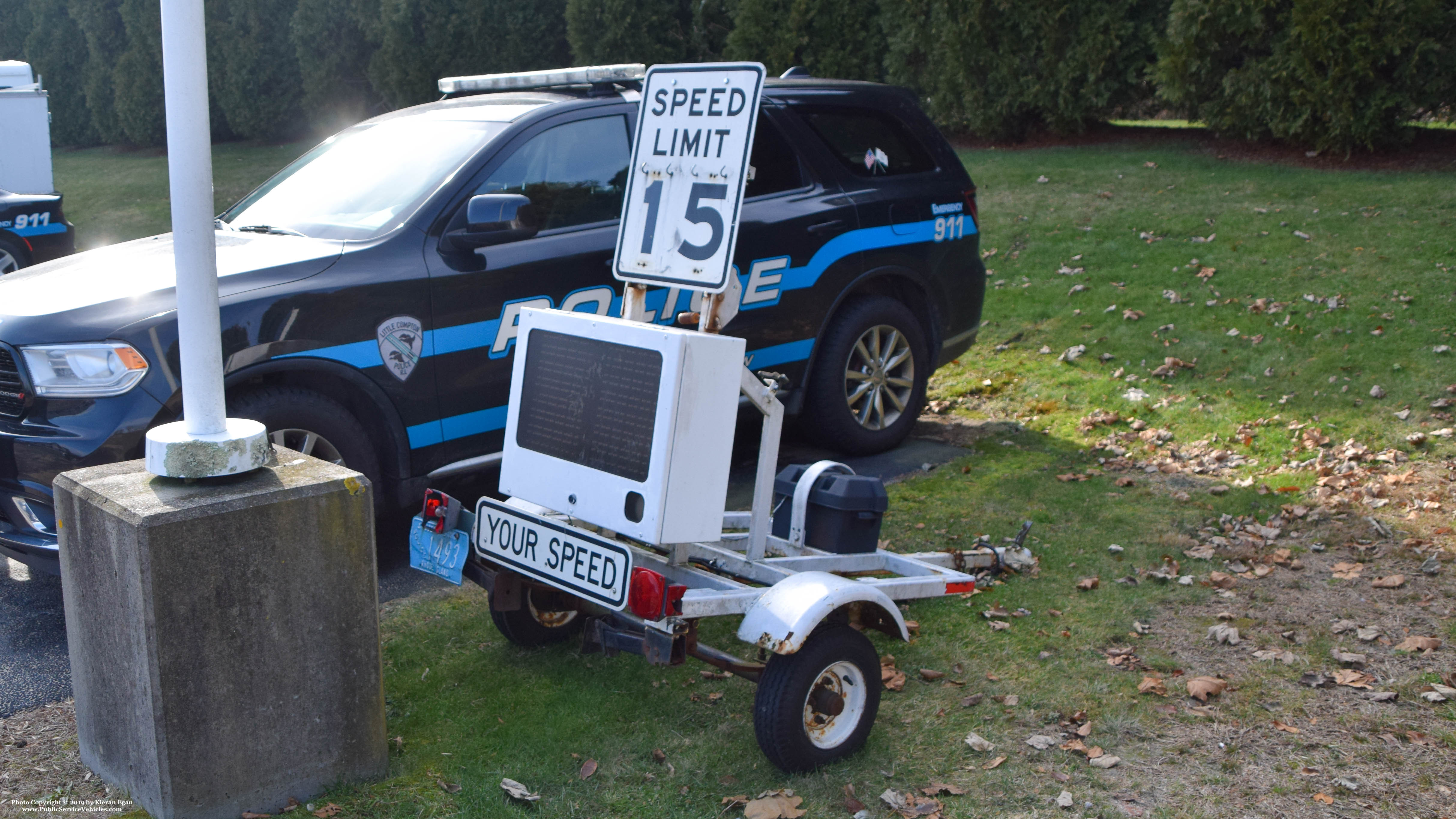 A photo  of Little Compton Police
            Speed Trailer 1493, a 1990-2010 Speed Trailer             taken by Kieran Egan