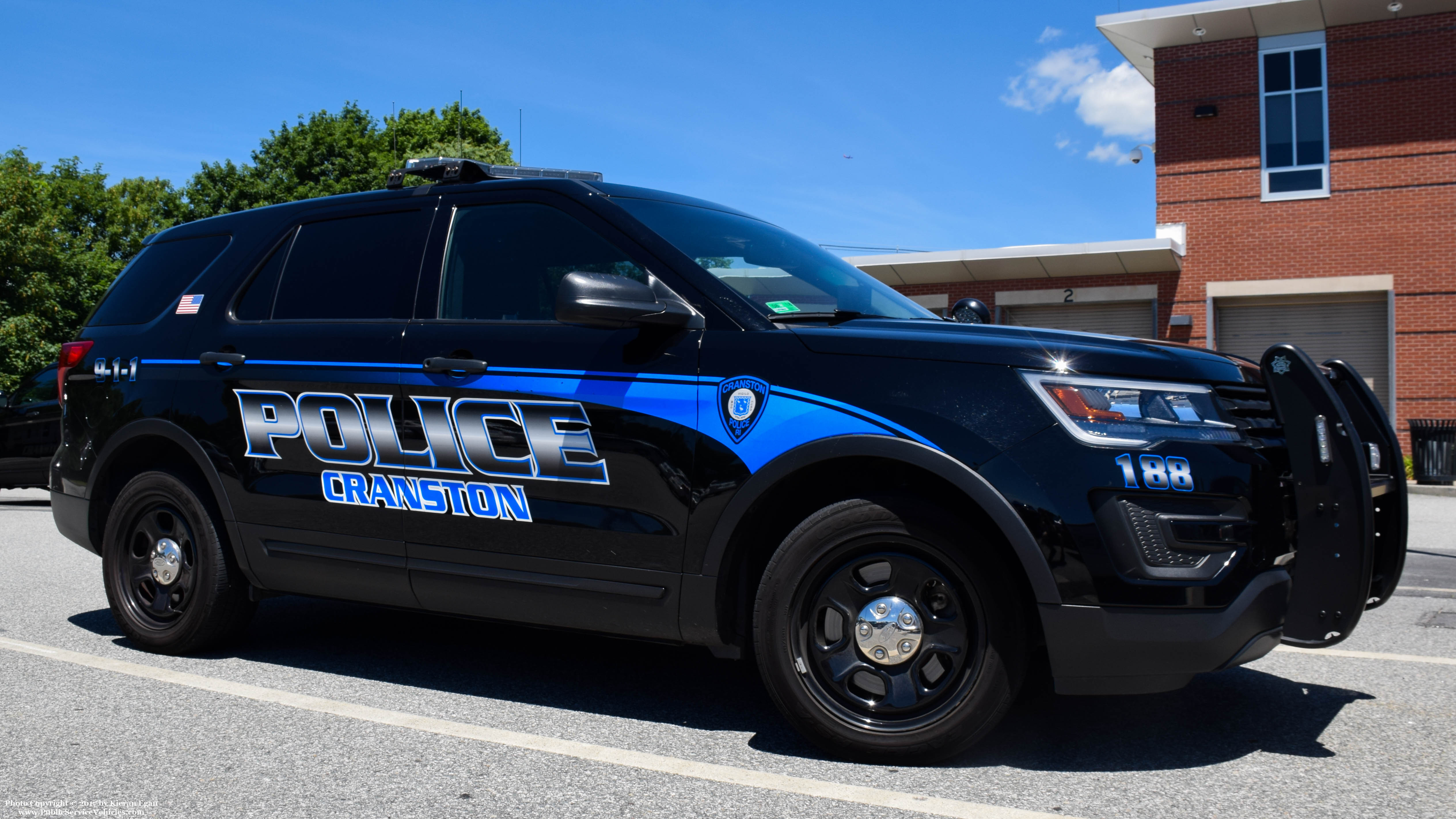 A photo  of Cranston Police
            Cruiser 188, a 2016 Ford Police Interceptor Utility             taken by Kieran Egan