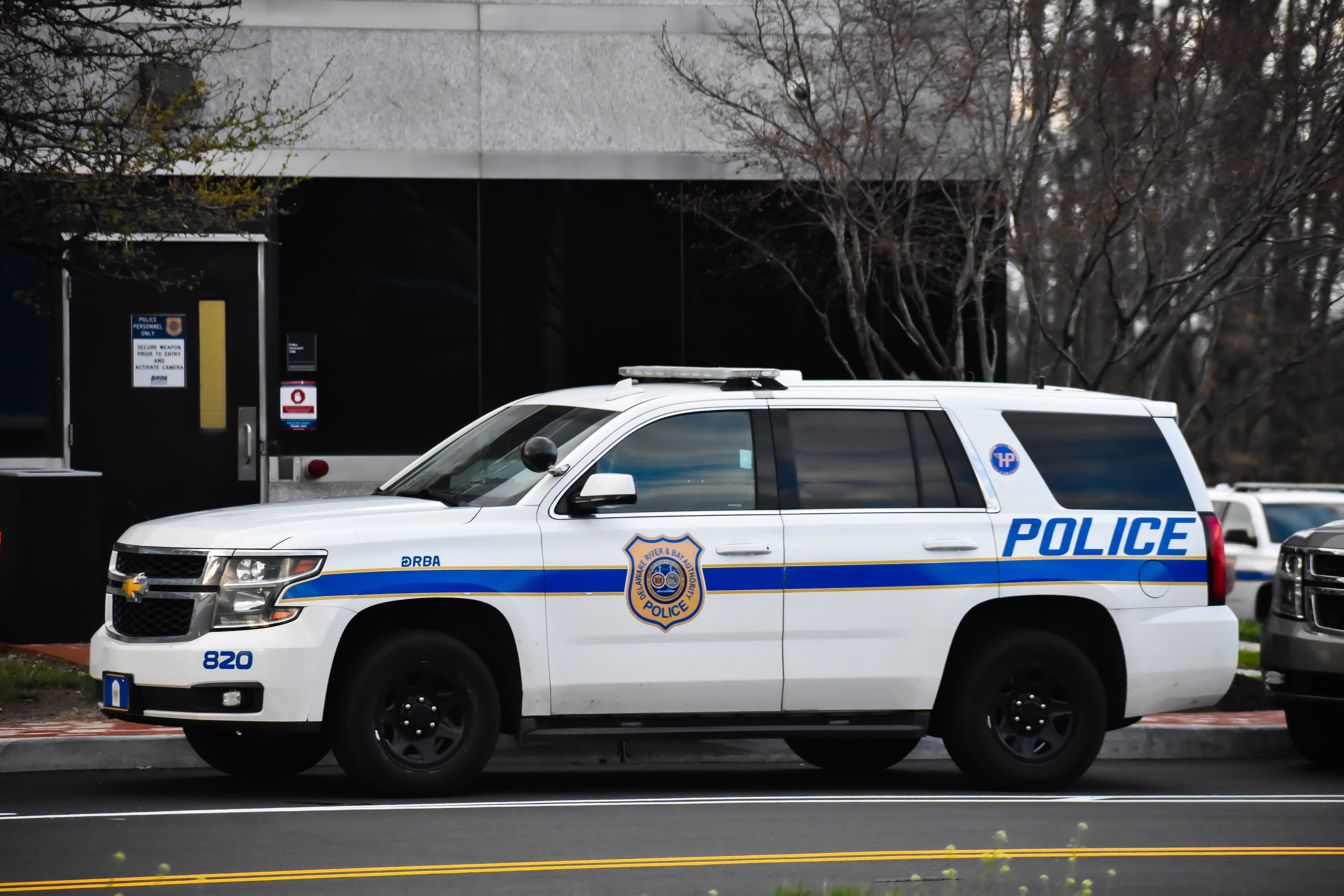 A photo  of Delaware River & Bay Authority Police
            Cruiser 820, a 2015-2019 Chevrolet Tahoe             taken by Luke Tougas