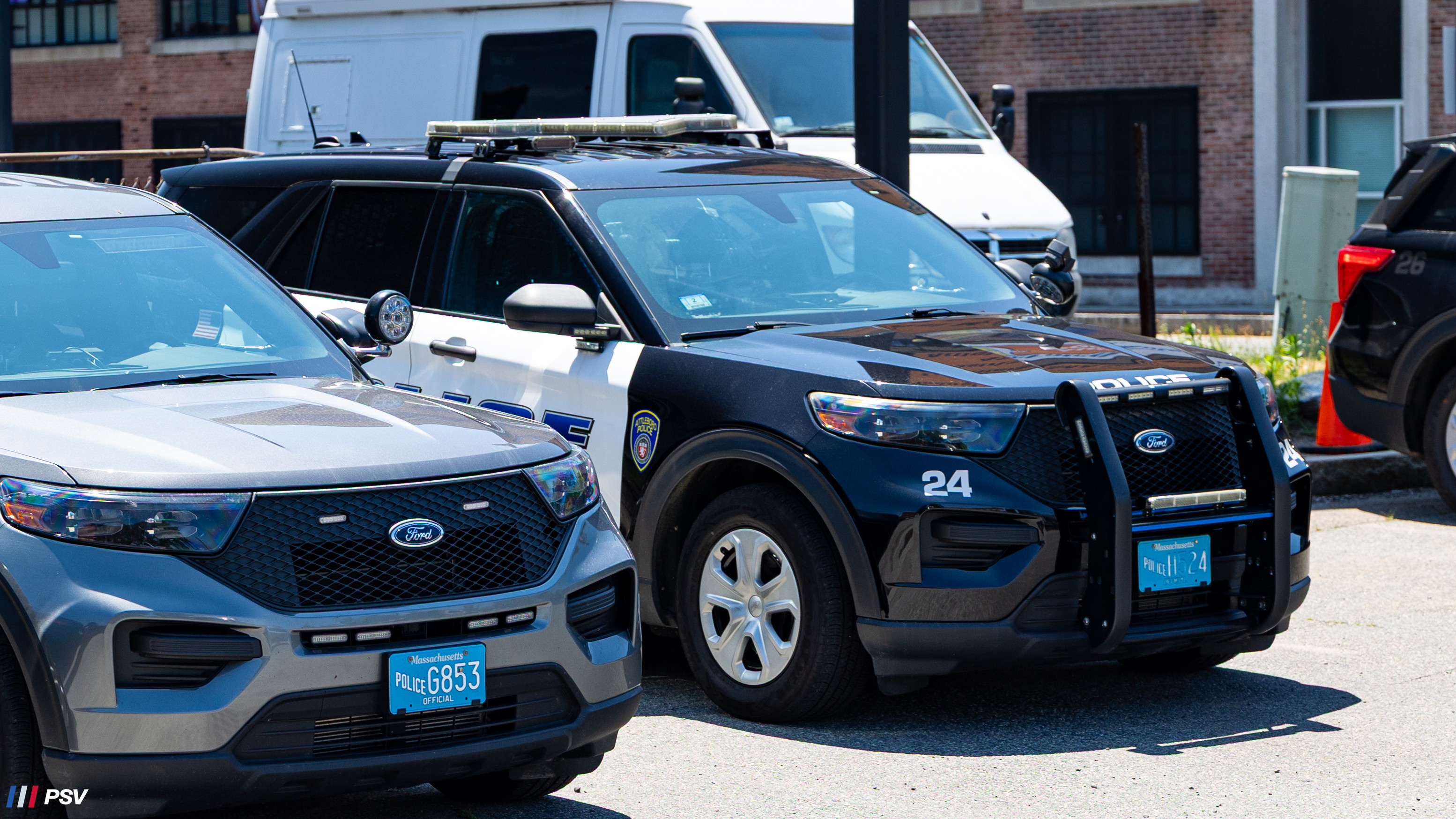 A photo  of Attleboro Police
            Car 24, a 2020 Ford Police Interceptor Utility             taken by Kieran Egan
