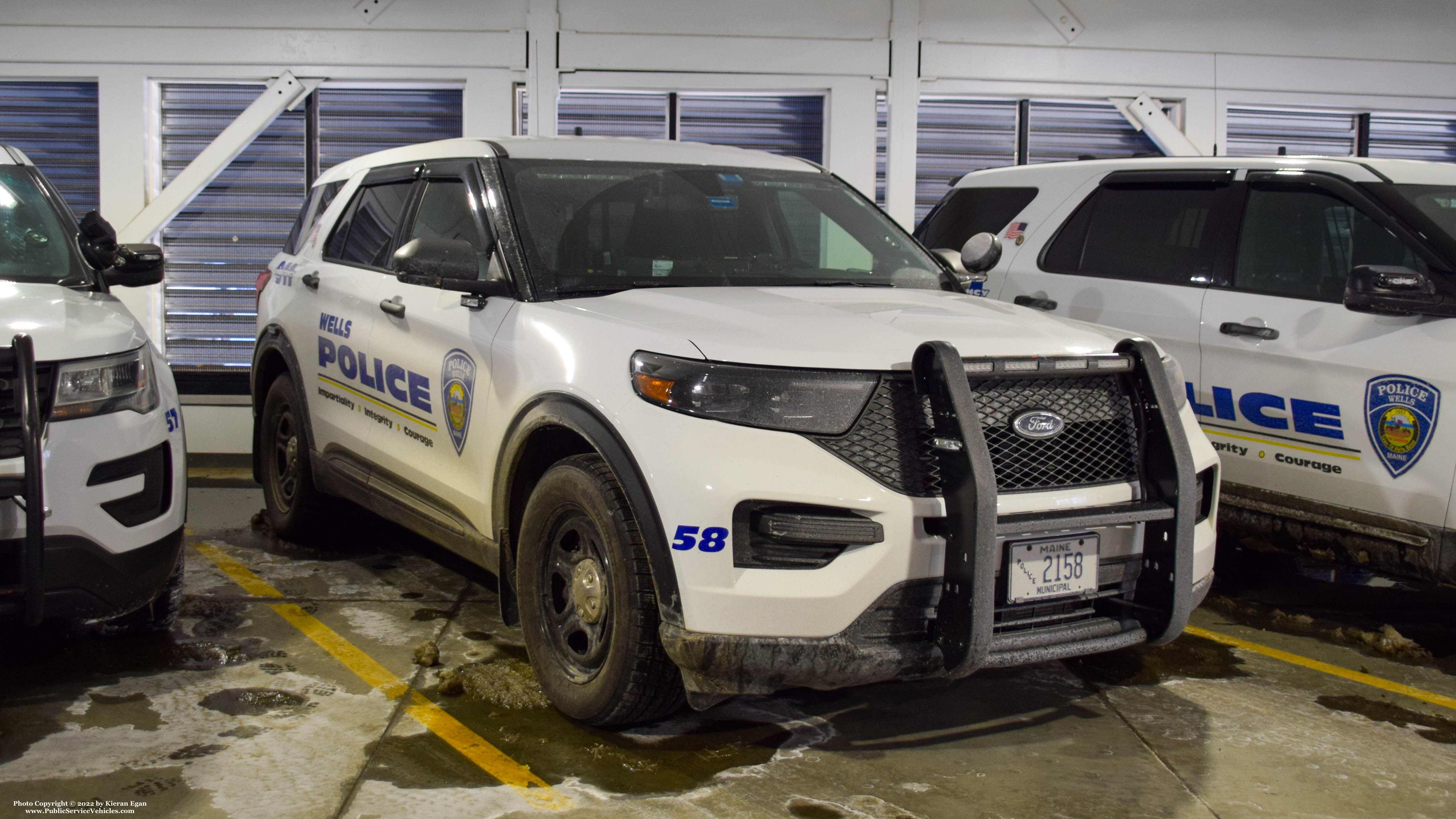 A photo  of Wells Police
            Car 58, a 2020-2022 Ford Police Interceptor Utility             taken by Kieran Egan