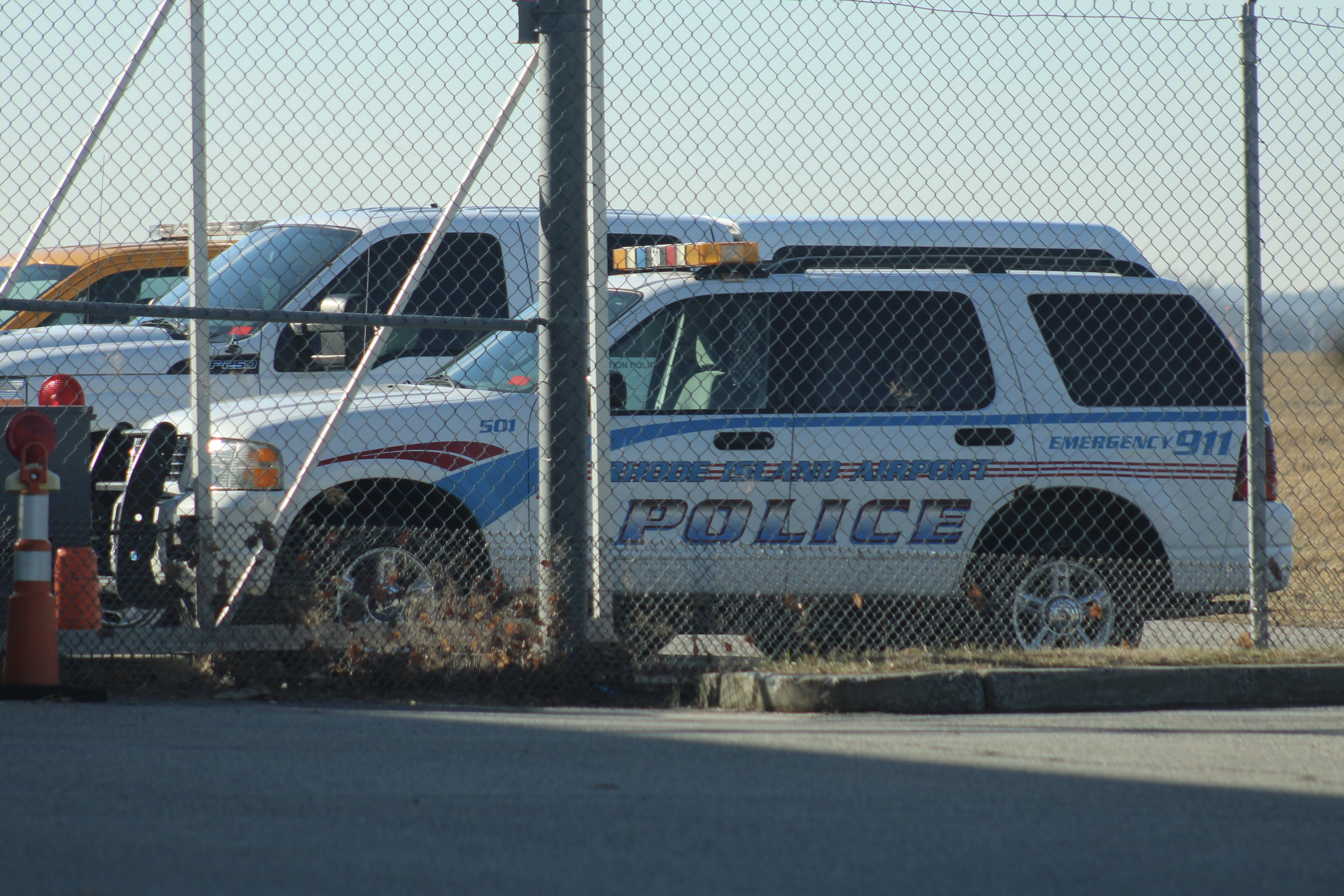 A photo  of Rhode Island Airport Police
            Cruiser 501, a 2002-2005 Ford Explorer             taken by @riemergencyvehicles