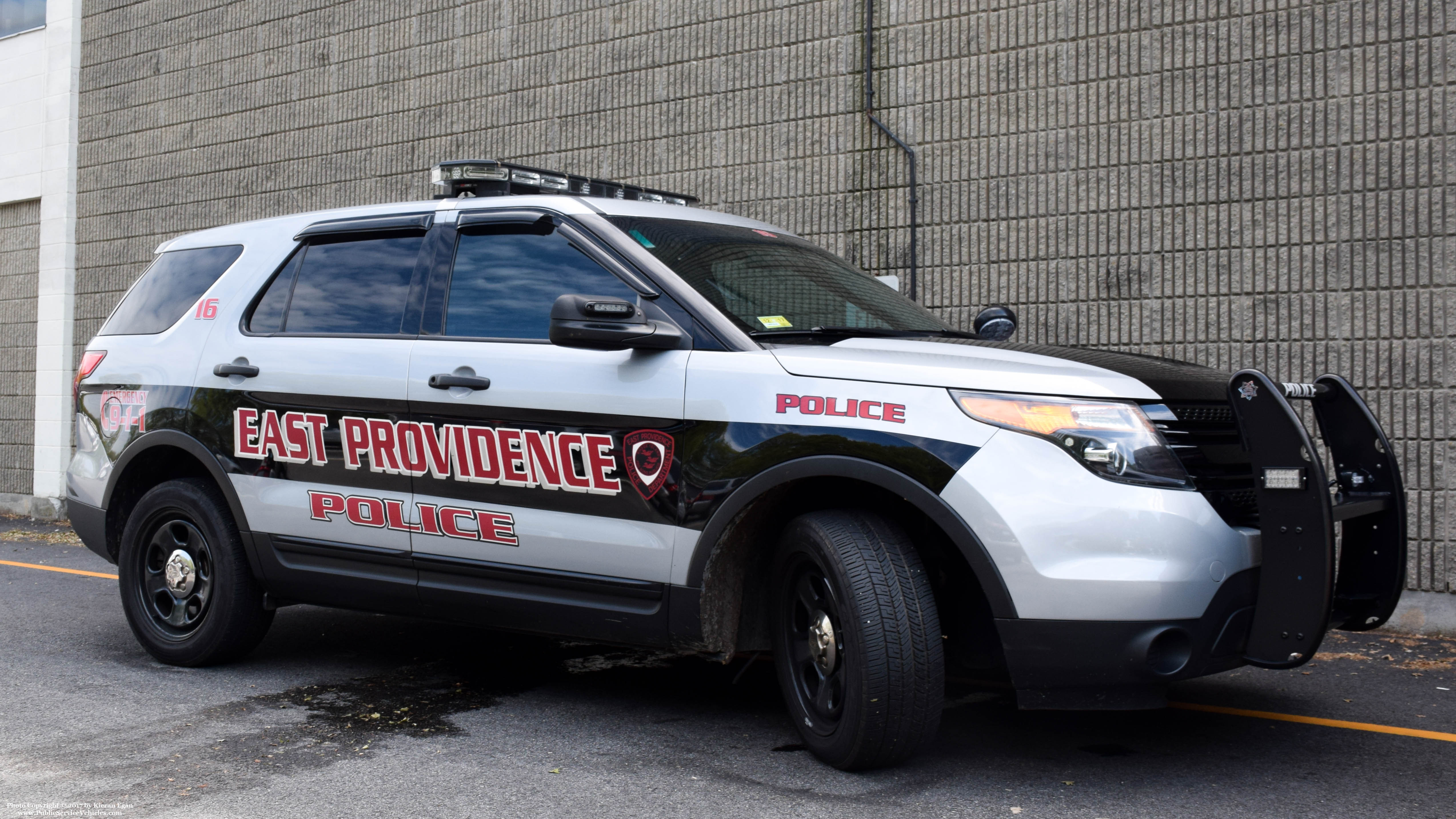 A photo  of East Providence Police
            Car 16, a 2014 Ford Police Interceptor Utility             taken by Kieran Egan