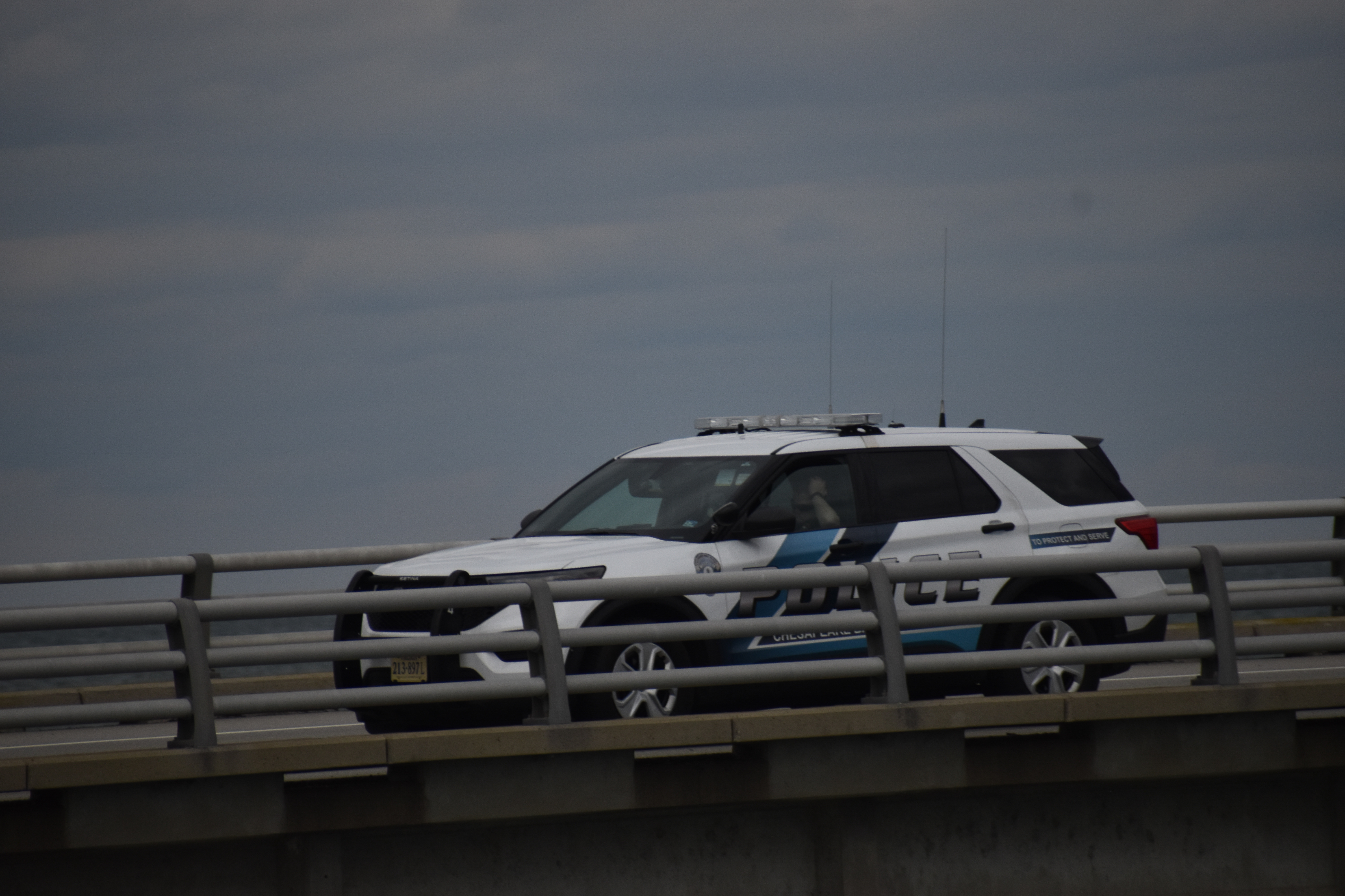 A photo  of Chesapeake Bay Bridge Tunnel Police
            Patrol Unit, a 2020 Ford Police Interceptor Utility             taken by Luke Tougas