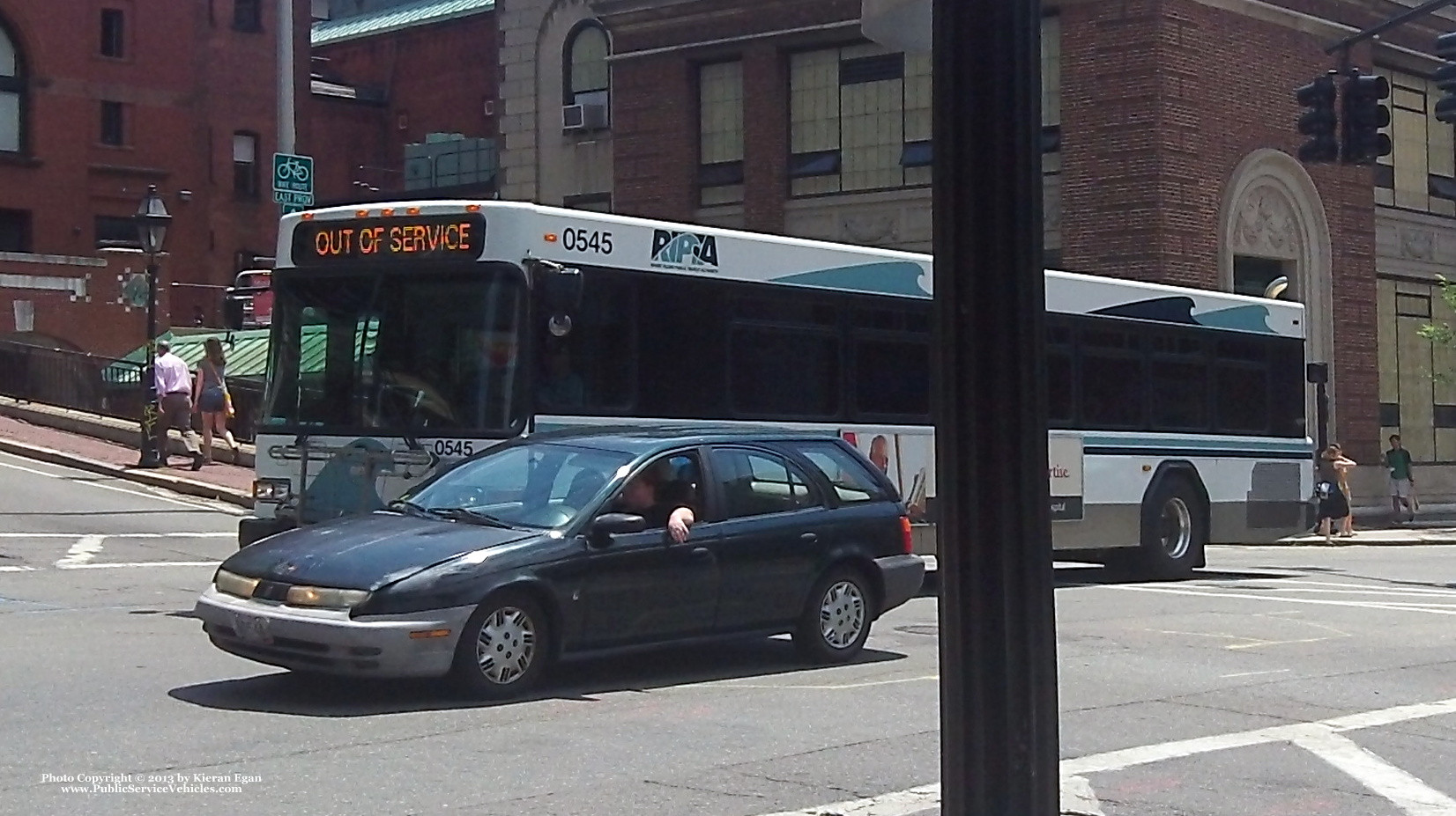 A photo  of Rhode Island Public Transit Authority
            Bus 0545, a 2005 Gillig Low Floor             taken by Kieran Egan