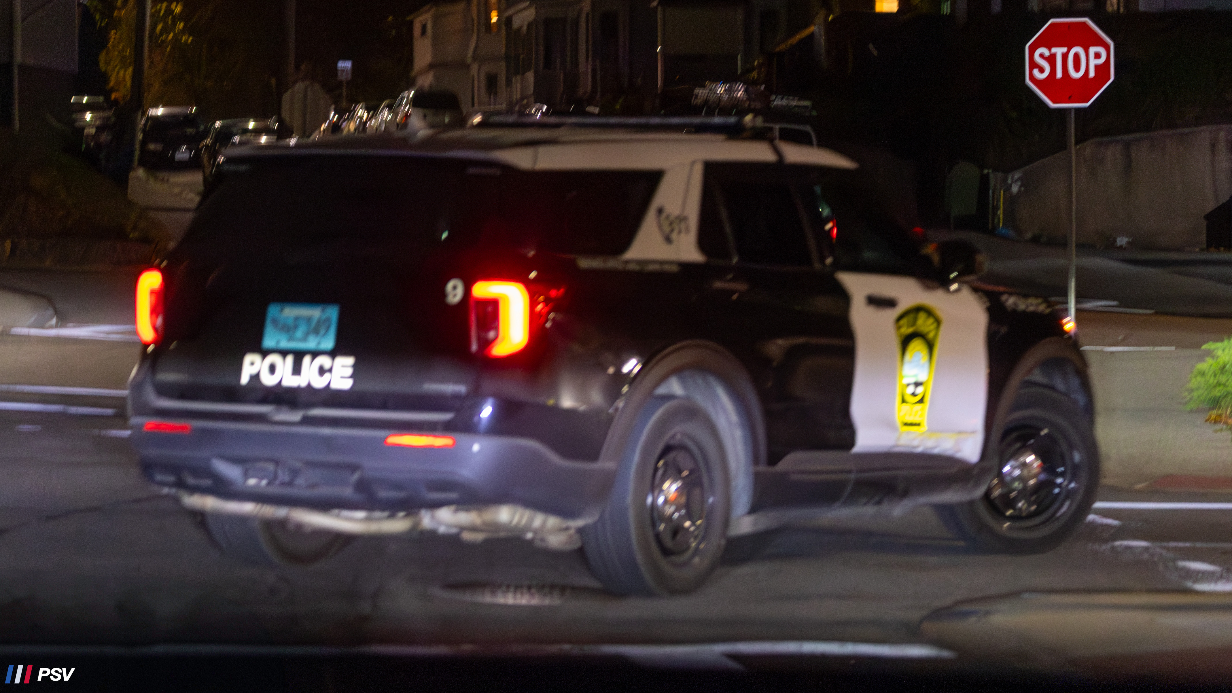 A photo  of Fall River Police
            Car 9, a 2022 Ford Police Interceptor Utility 3.3 Flex Fuel             taken by Kieran Egan