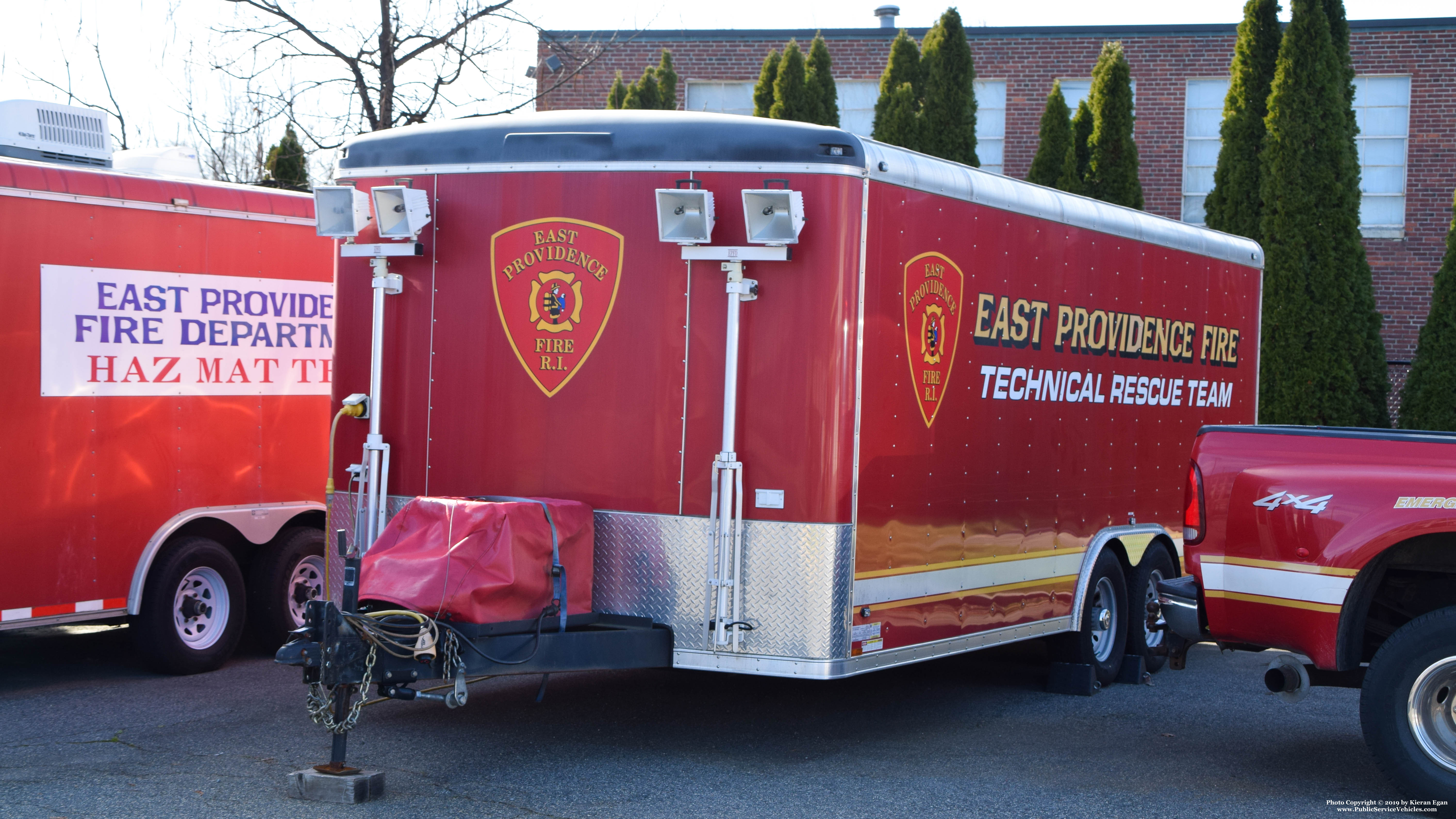 A photo  of East Providence Fire
            Technical Rescue Trailer, a 2008-2011 Trailer             taken by Kieran Egan