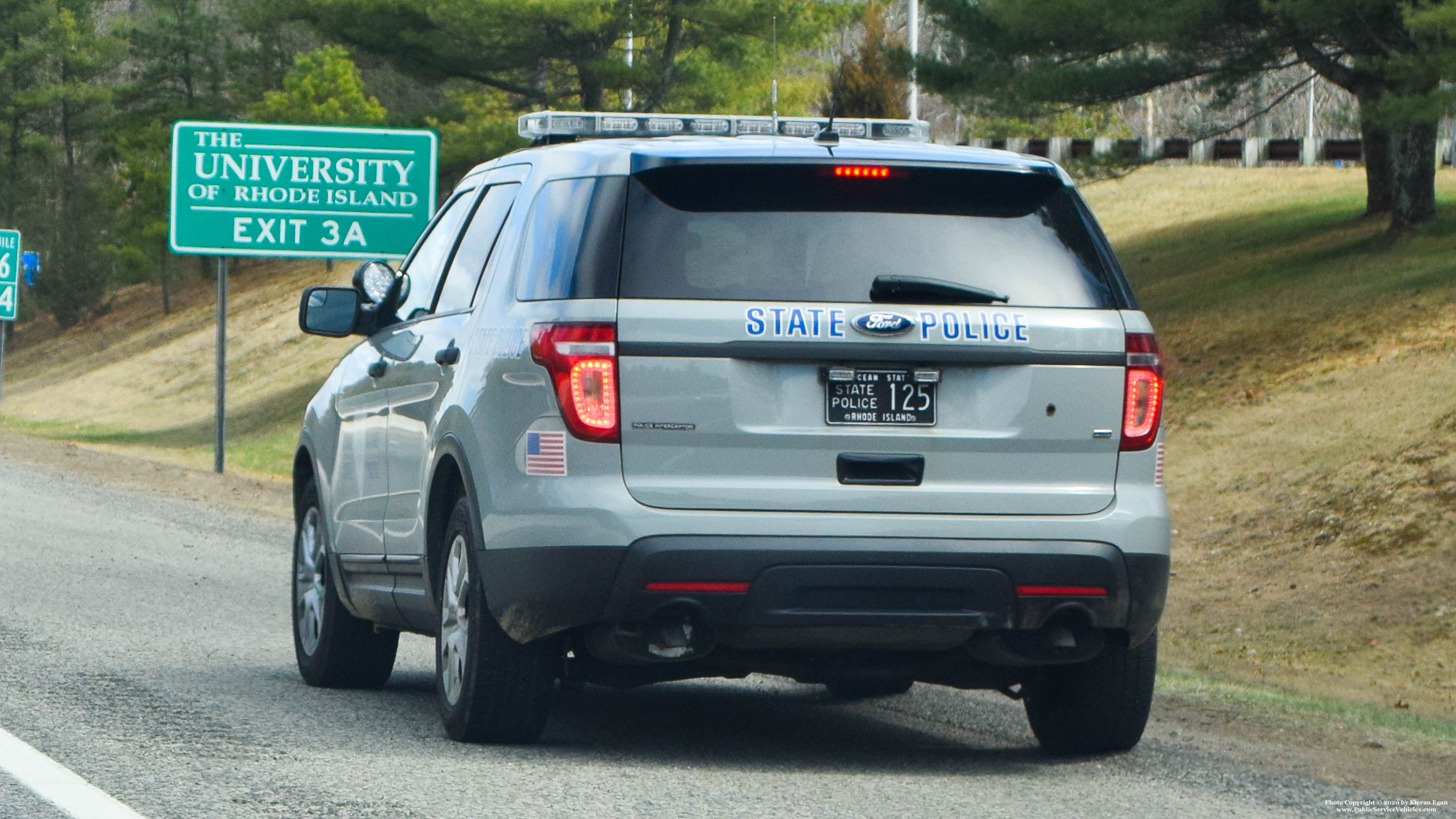 A photo  of Rhode Island State Police
            Cruiser 125, a 2013 Ford Police Interceptor Utility             taken by Kieran Egan