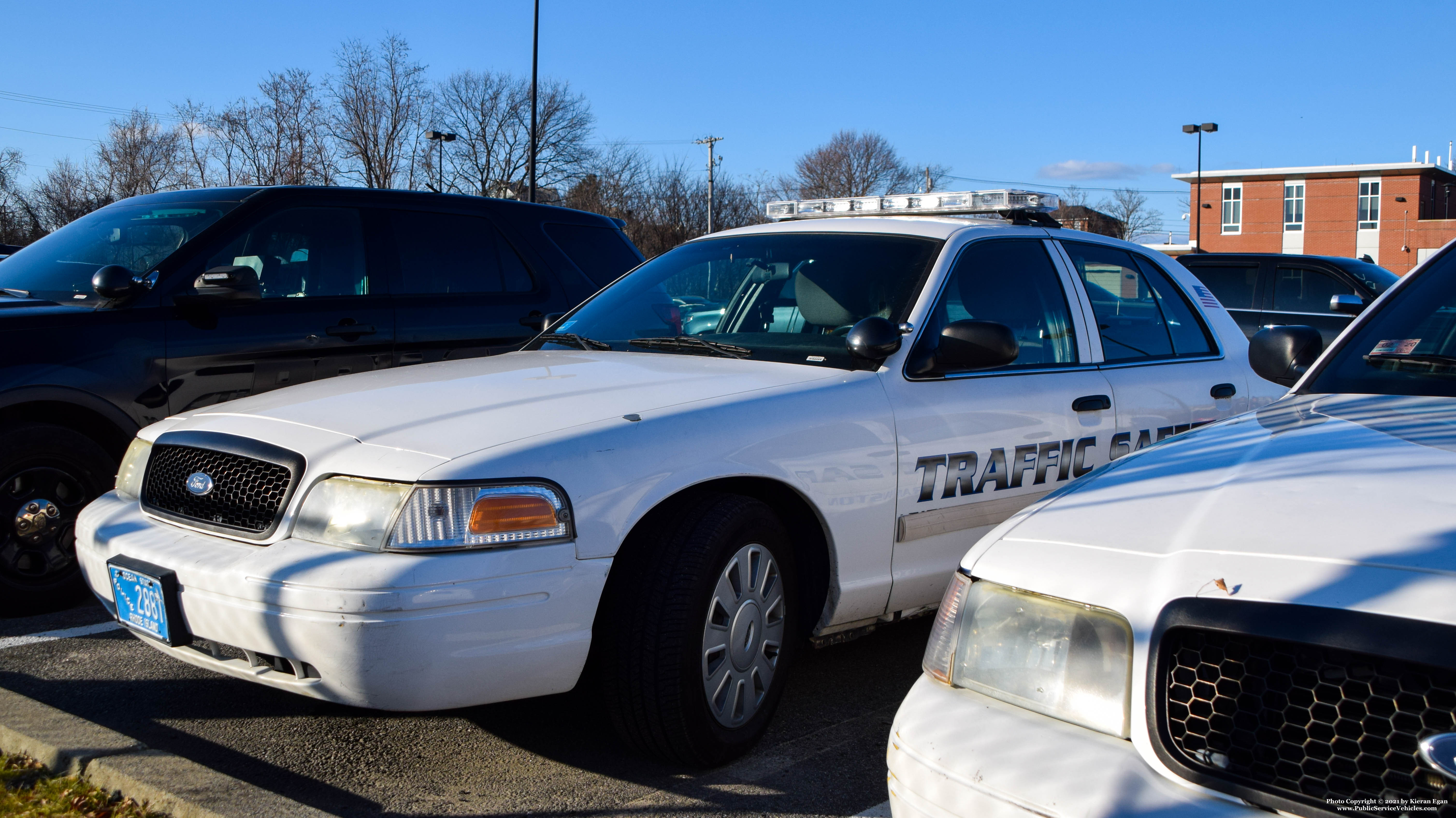 A photo  of Cranston Police
            Traffic Safety Unit, a 2009-2011 Ford Crown Victoria Police Interceptor             taken by Kieran Egan