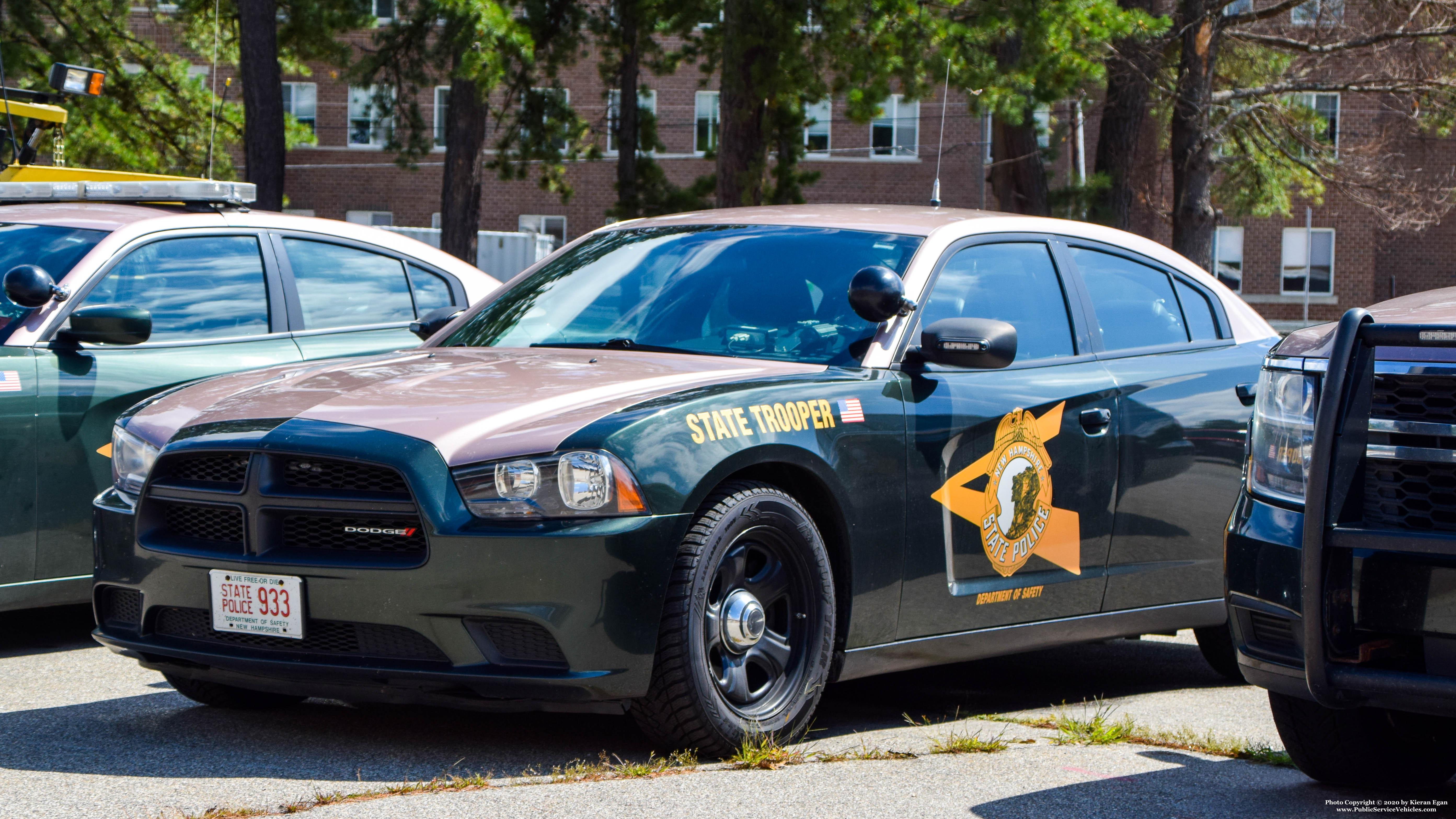 A photo  of New Hampshire State Police
            Cruiser 933, a 2011-2014 Dodge Charger             taken by Kieran Egan