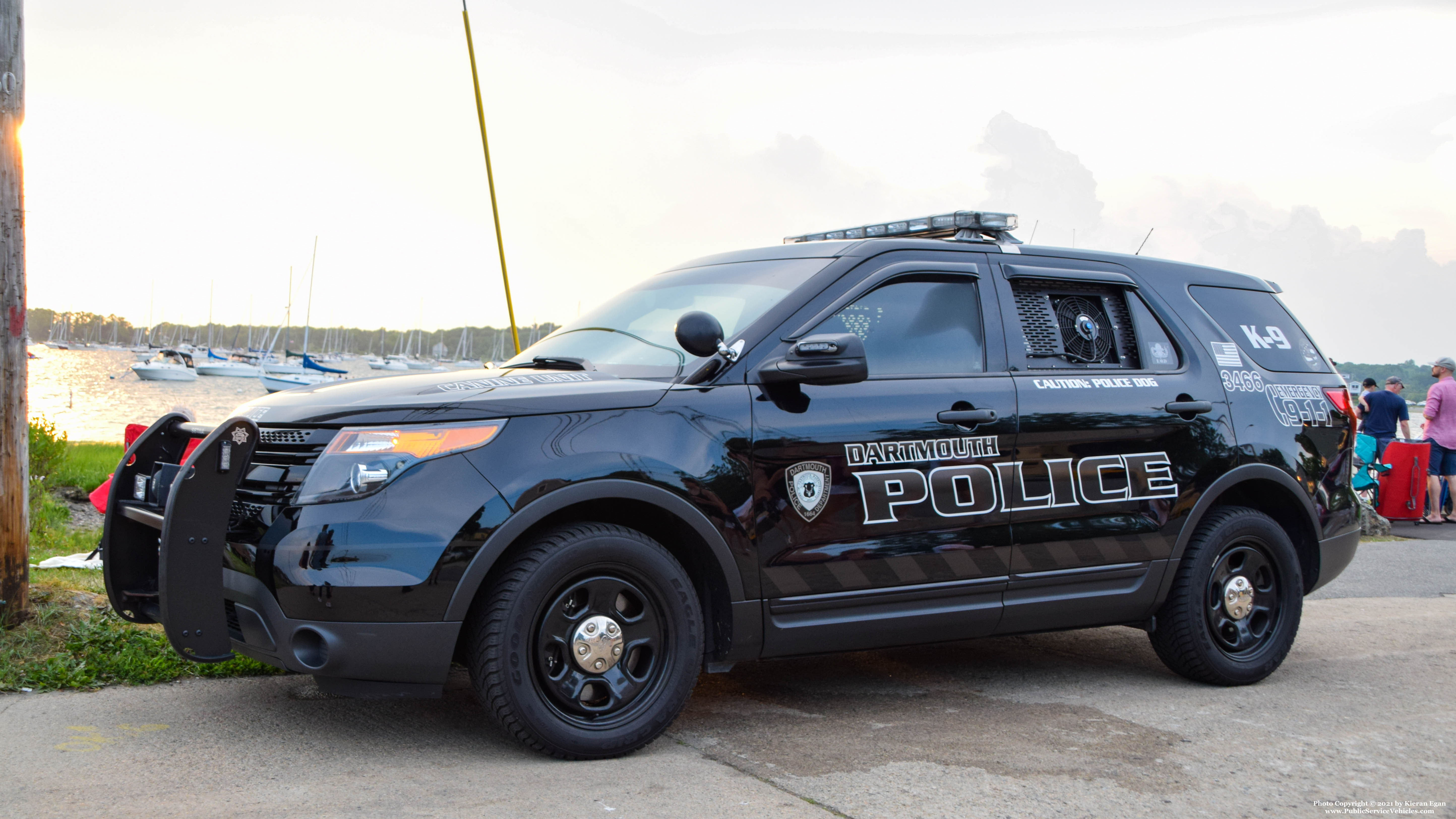 A photo  of Dartmouth Police
            Cruiser 3466, a 2013-2015 Ford Police Interceptor Utility             taken by Kieran Egan