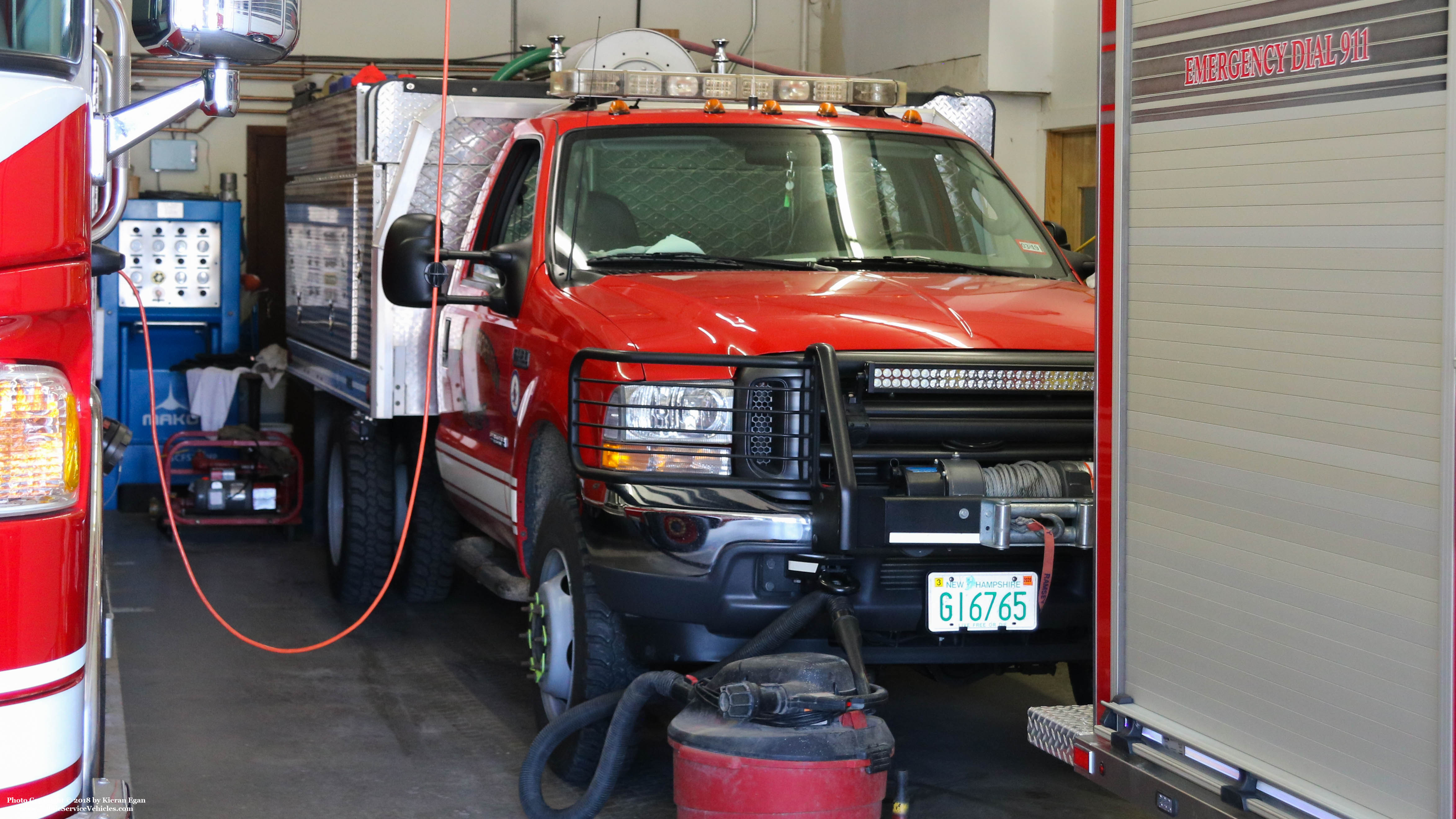 A photo  of Campton-Thornton Fire
            35 Forestry 2, a 2003 Ford F-450             taken by Kieran Egan