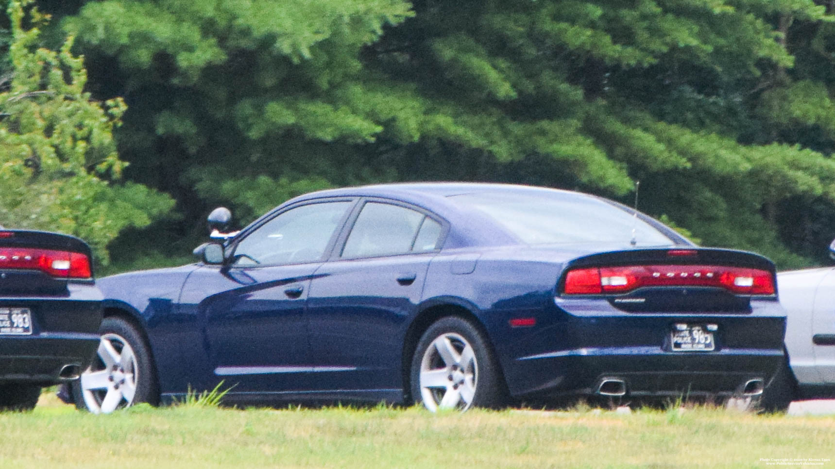 A photo  of Rhode Island State Police
            Cruiser 985, a 2013 Dodge Charger             taken by Kieran Egan