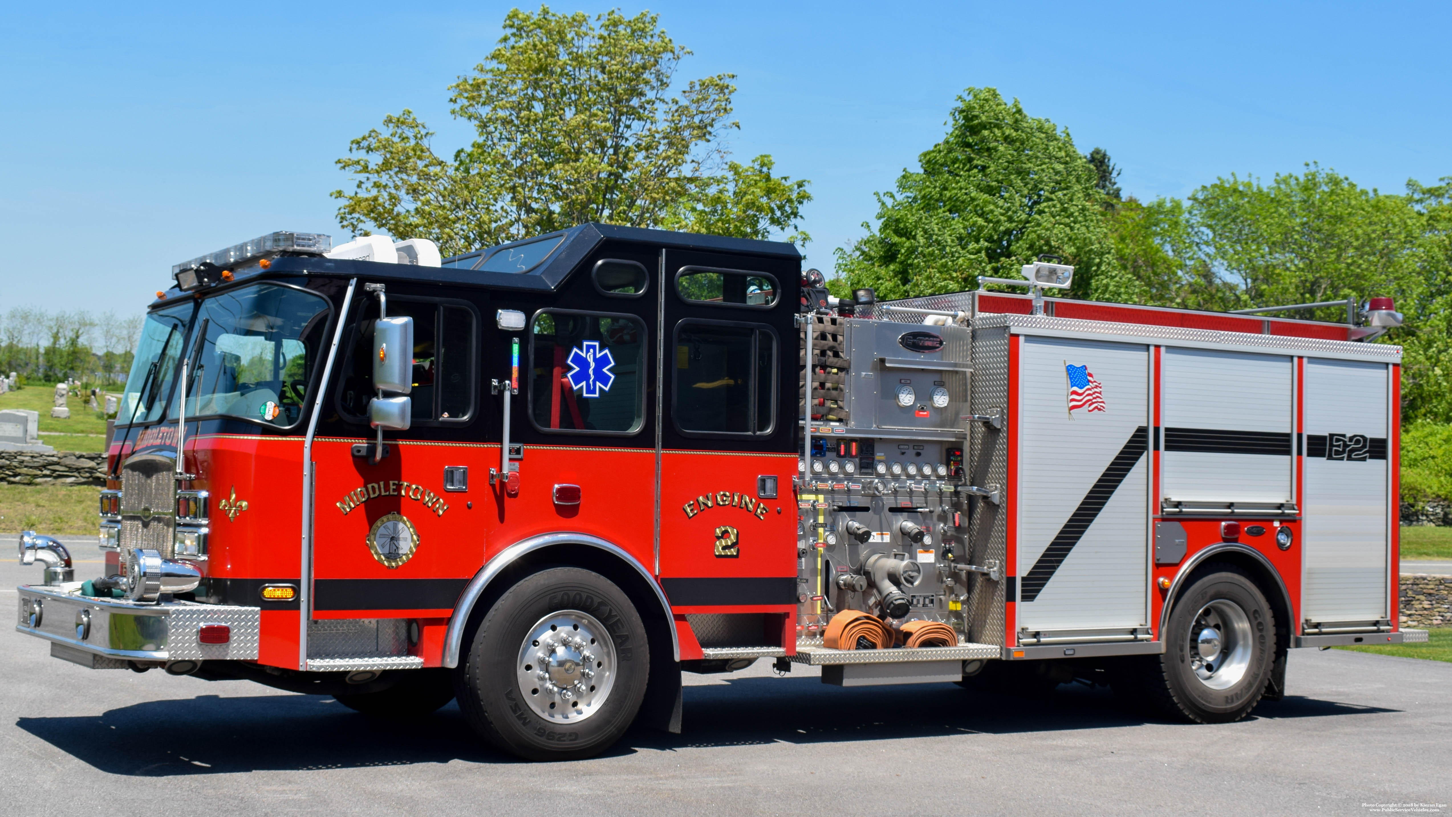 A photo  of Middletown Fire
            Engine 2, a 2012 E-One Cyclone II             taken by Kieran Egan