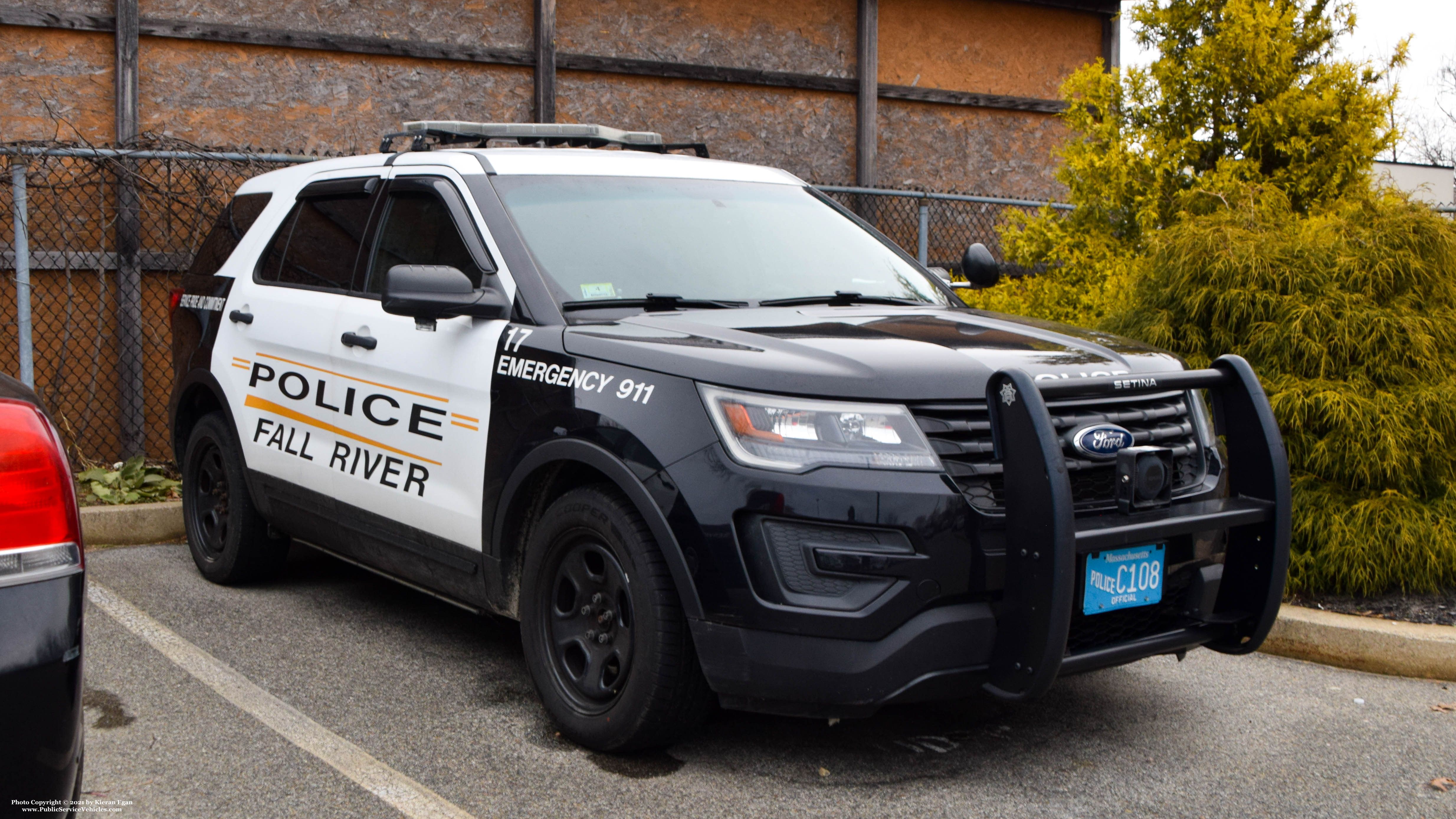 A photo  of Fall River Police
            Car 17, a 2016 Ford Police Interceptor Utility             taken by Kieran Egan