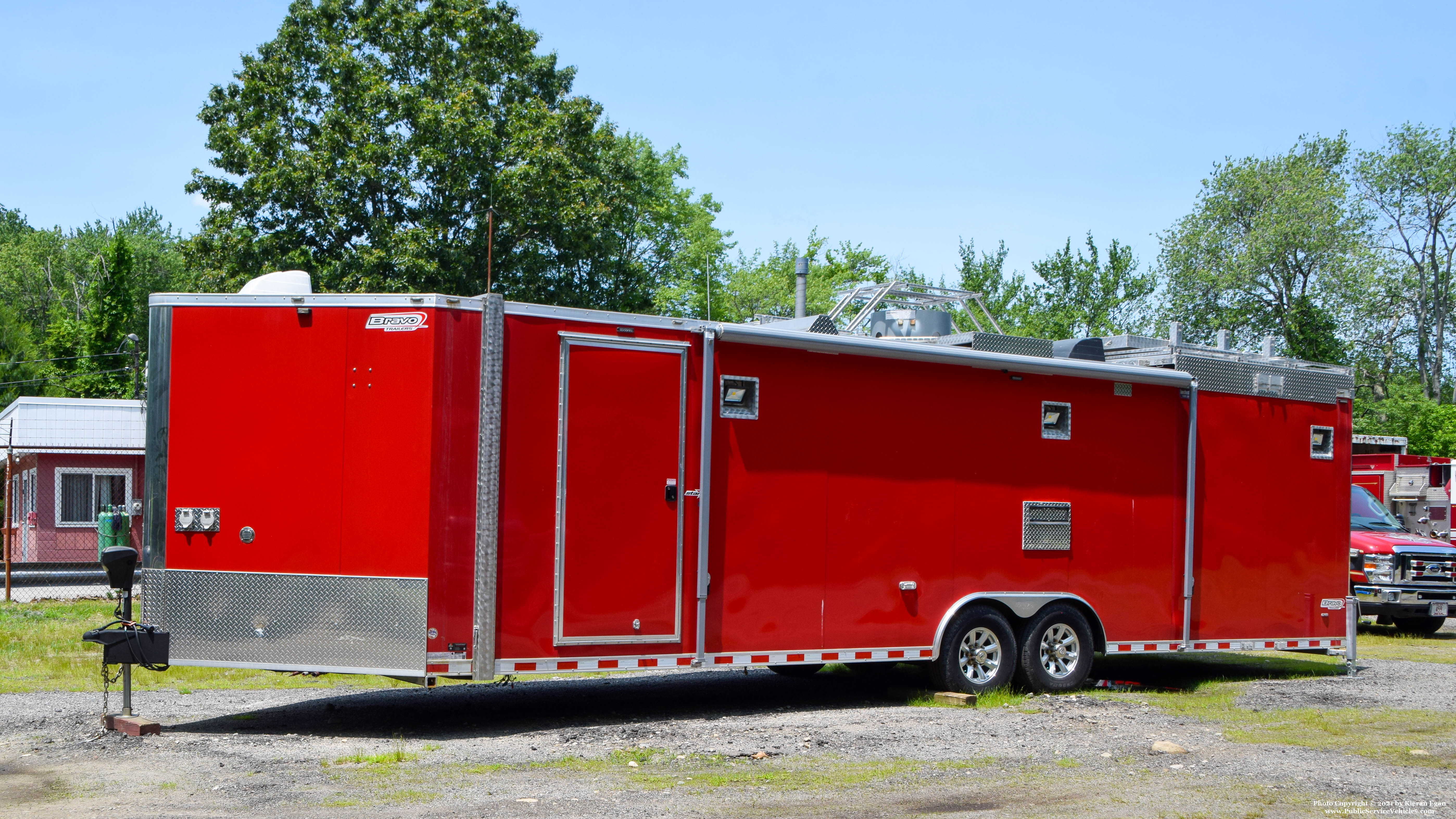 A photo  of Smithfield Fire
            Trailer, a 2010-2019 Bravo Trailer             taken by Kieran Egan