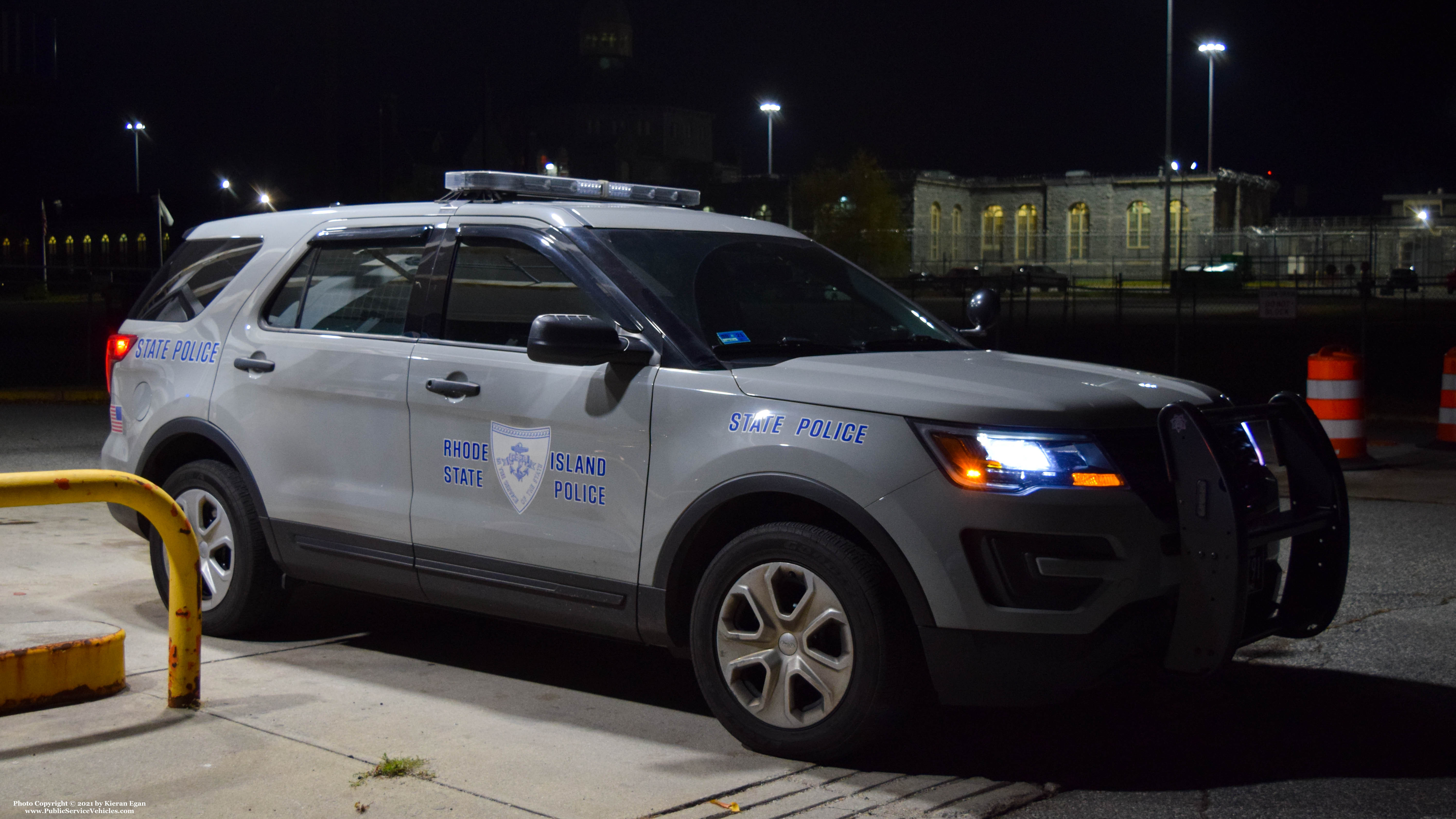 A photo  of Rhode Island State Police
            Cruiser 191, a 2017-2018 Ford Police Interceptor Utility             taken by Kieran Egan