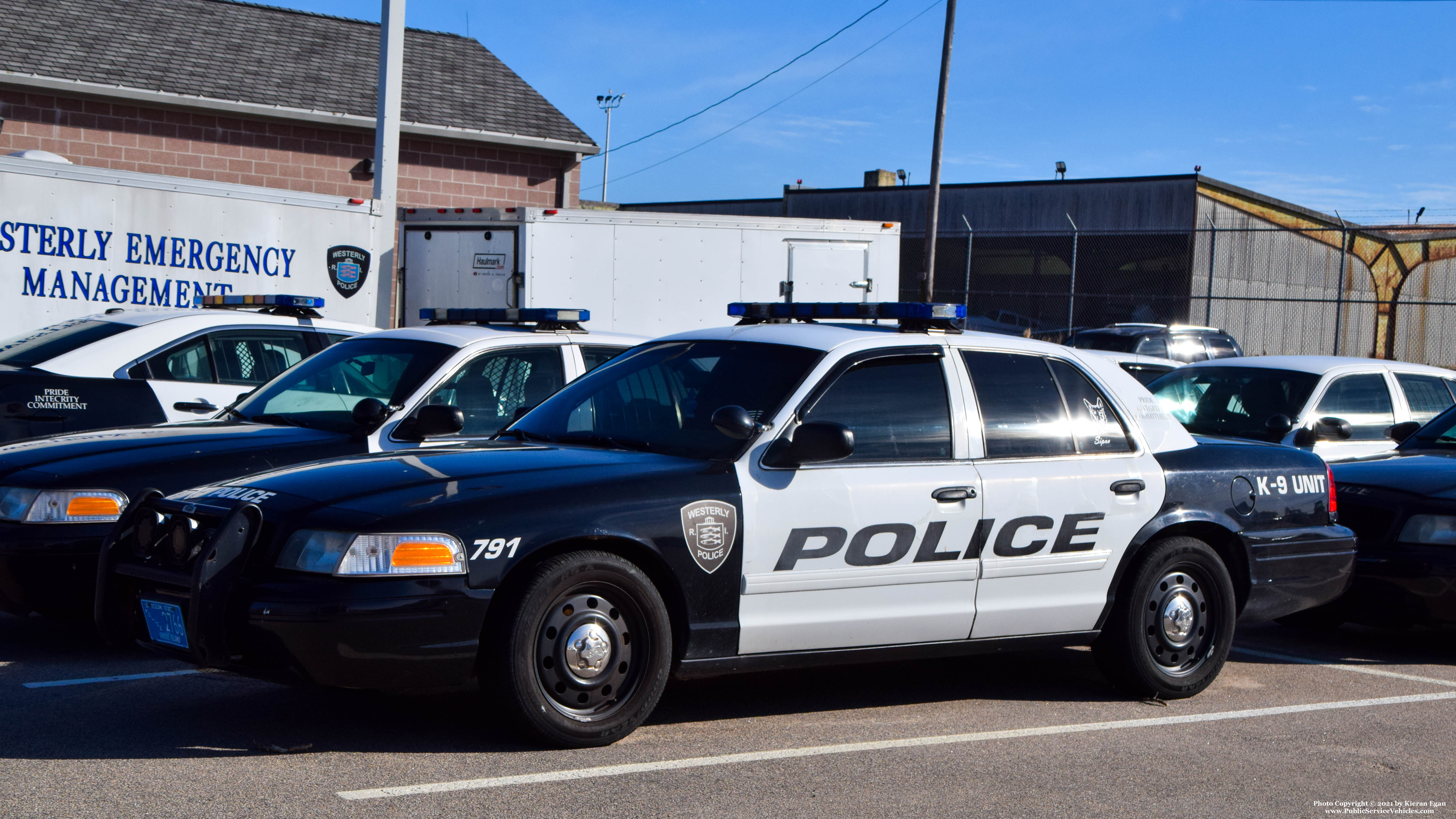 A photo  of Westerly Police
            Cruiser 791, a 2009-2011 Ford Crown Victoria Police Interceptor             taken by Kieran Egan