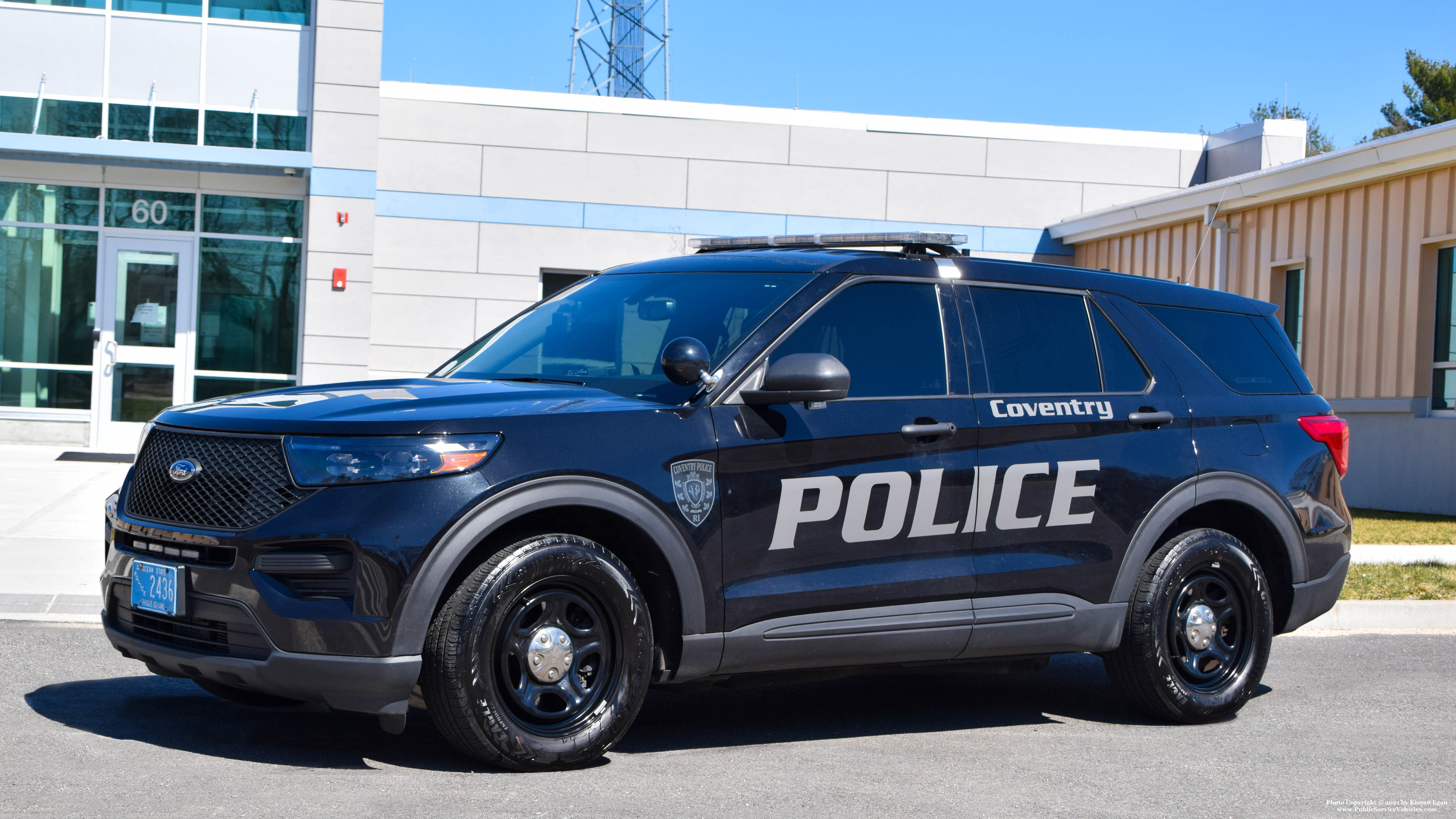 A photo  of Coventry Police
            Cruiser 2436, a 2020 Ford Police Interceptor Utility             taken by Kieran Egan