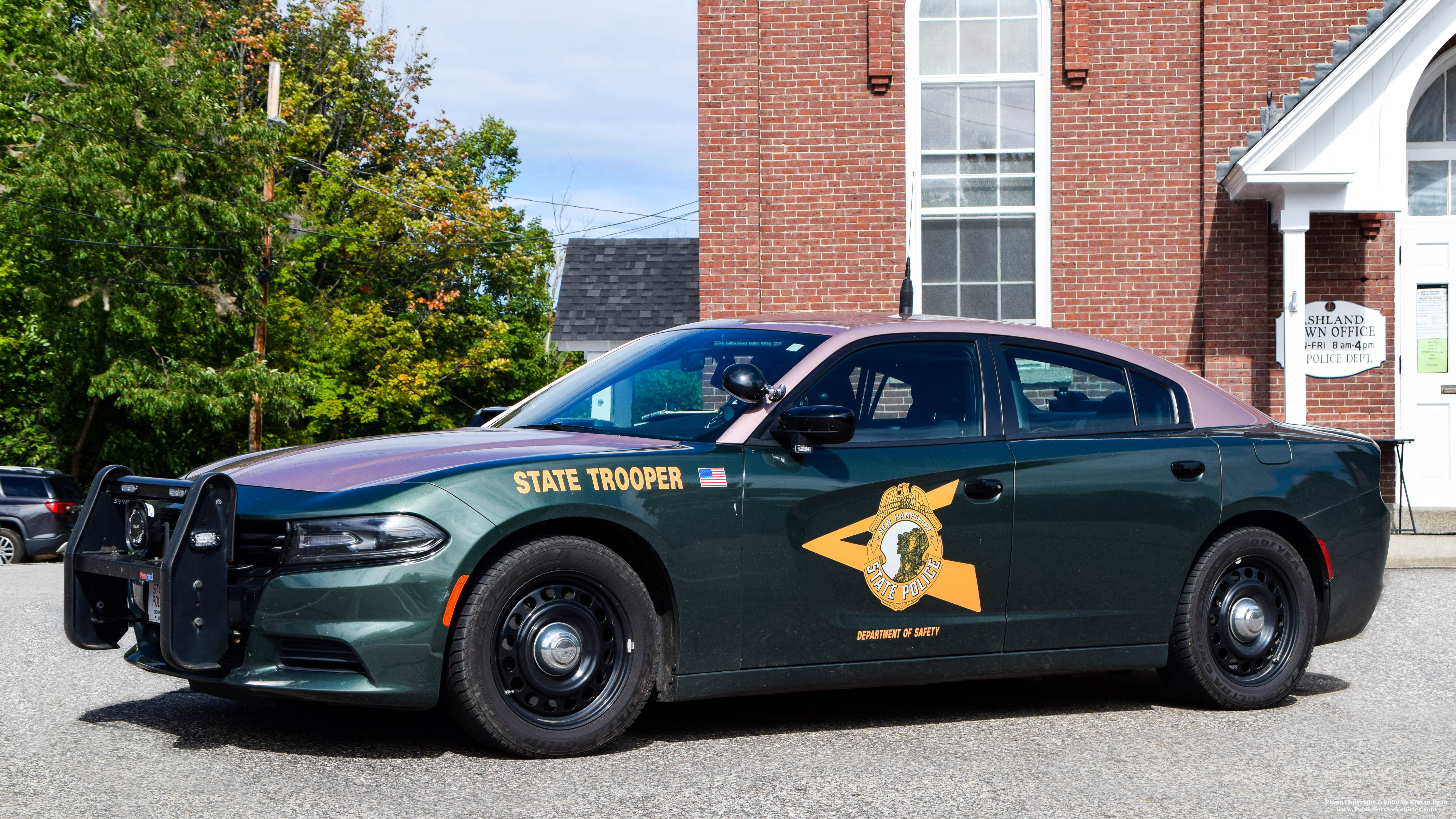A photo  of New Hampshire State Police
            Cruiser 632, a 2019 Dodge Charger             taken by Kieran Egan