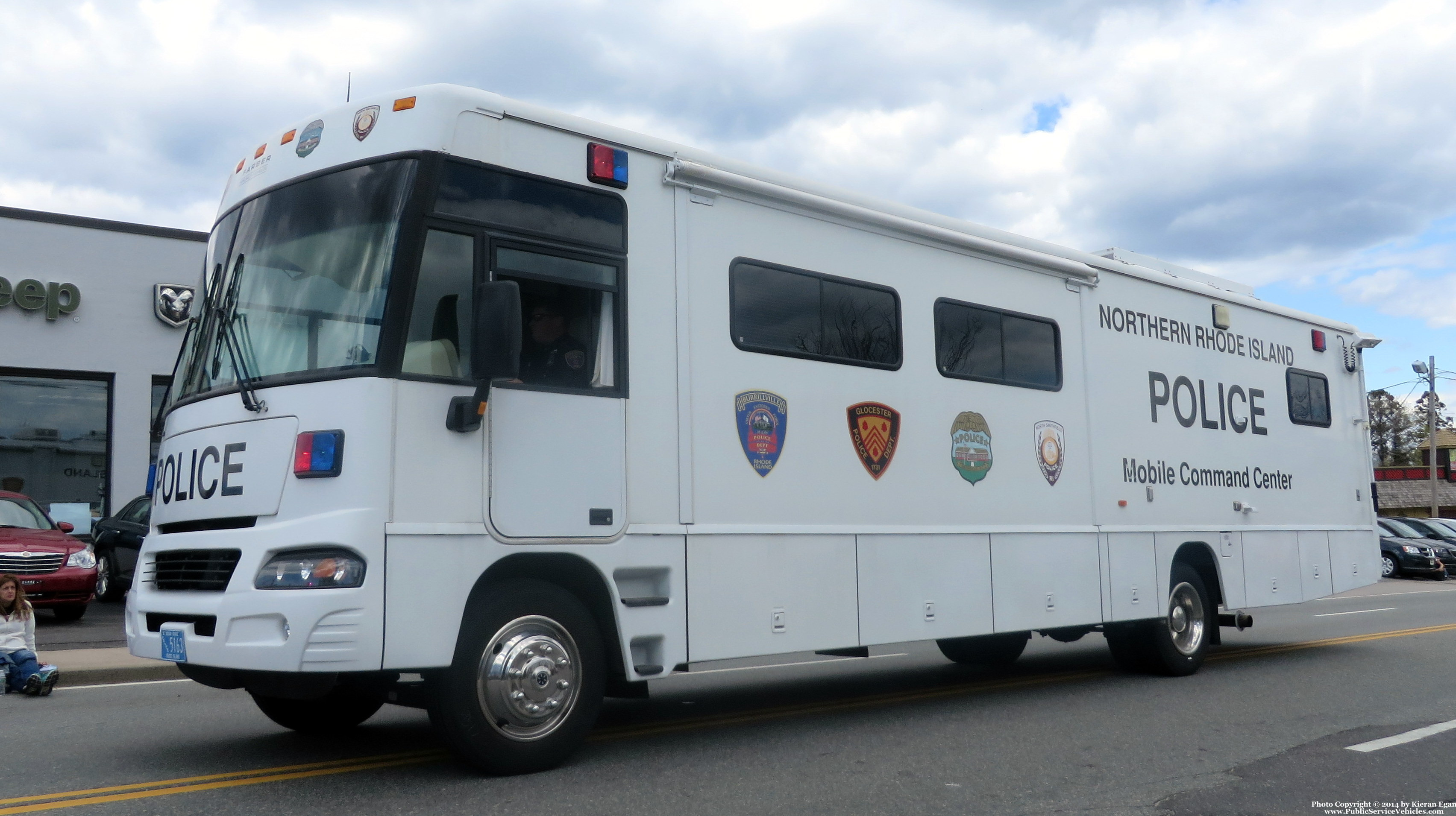 A photo  of Burrillville Police
            Mobile Command Center 5163, a 2000-2010 Winnebago Mobile Command Center             taken by Kieran Egan