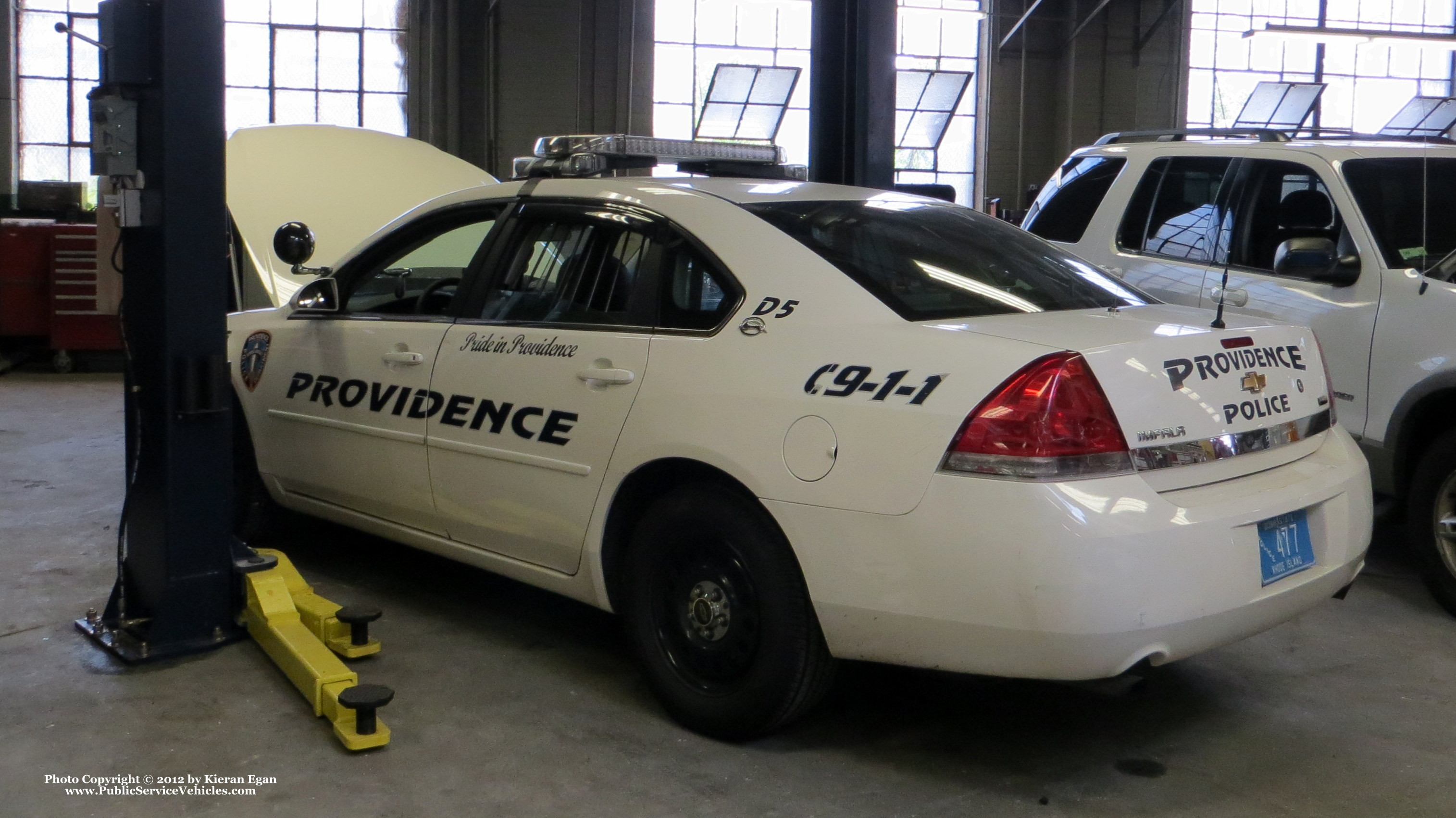 A photo  of Providence Police
            Cruiser 477, a 2006-2013 Chevrolet Impala             taken by Kieran Egan