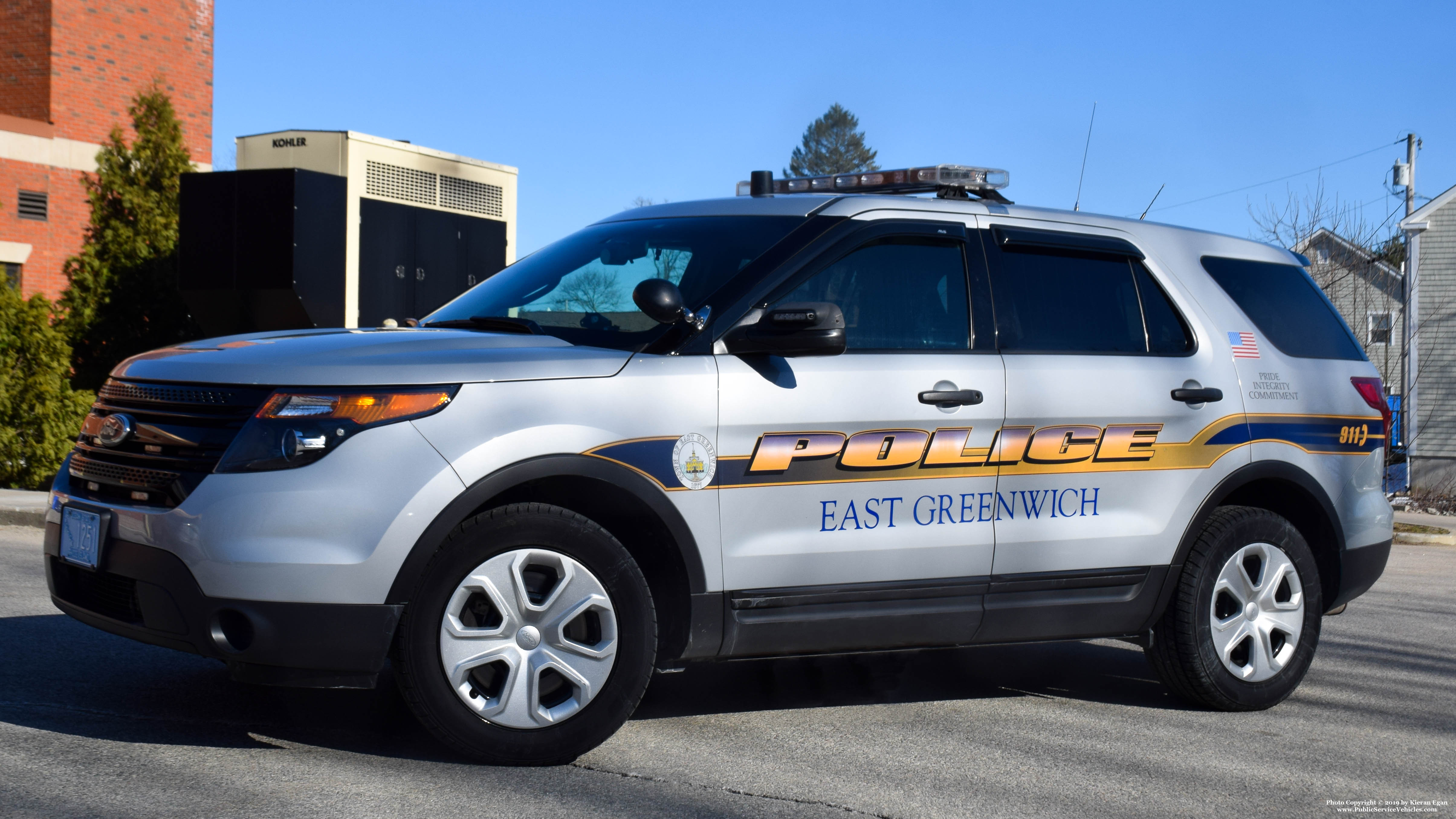 A photo  of East Greenwich Police
            Cruiser 1251, a 2015 Ford Police Interceptor Utility/2015 Ford Police Interceptor Utility             taken by Kieran Egan