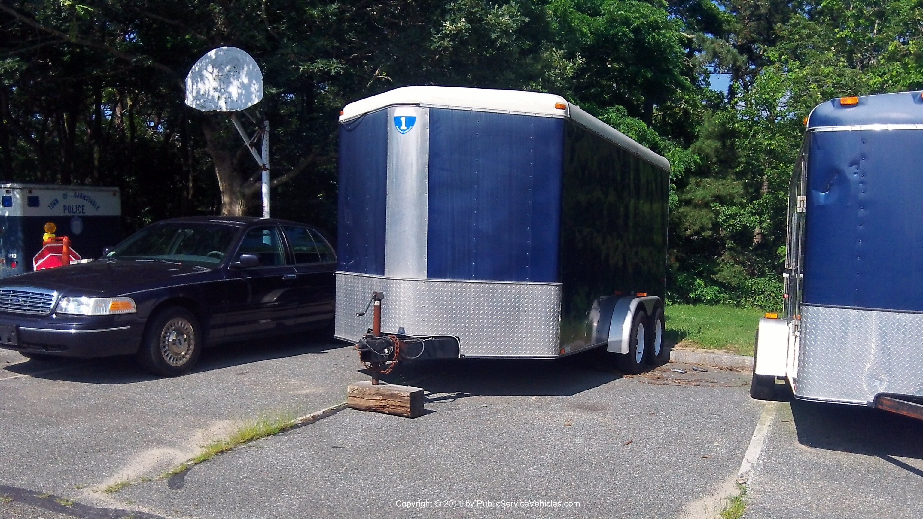 A photo  of Barnstable Police
            ATV Trailer, a 2006-2011 Interstate Cargo Enclosed Trailer             taken by Kieran Egan