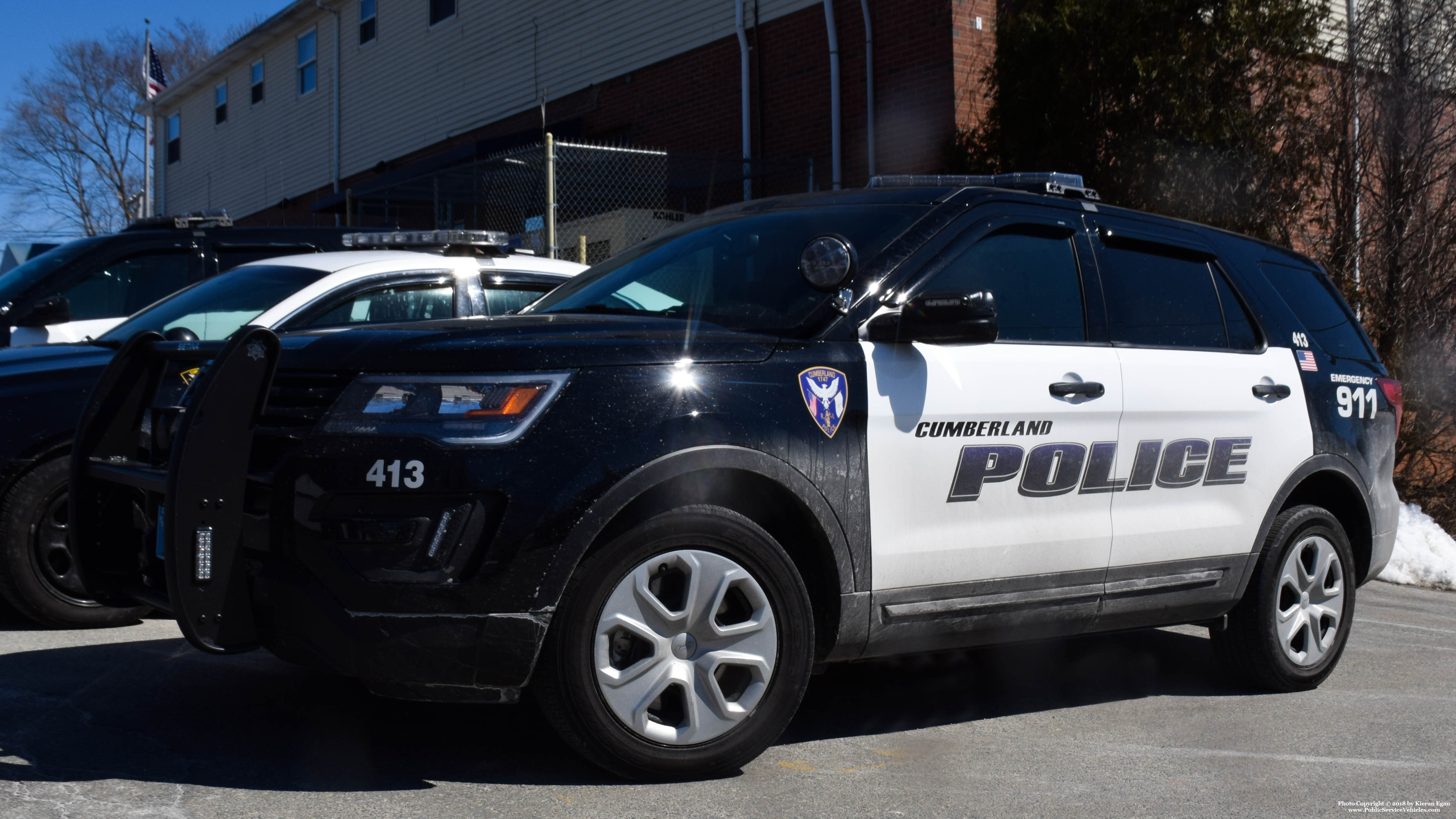 A photo  of Cumberland Police
            Cruiser 413, a 2018 Ford Police Interceptor Utility             taken by Kieran Egan