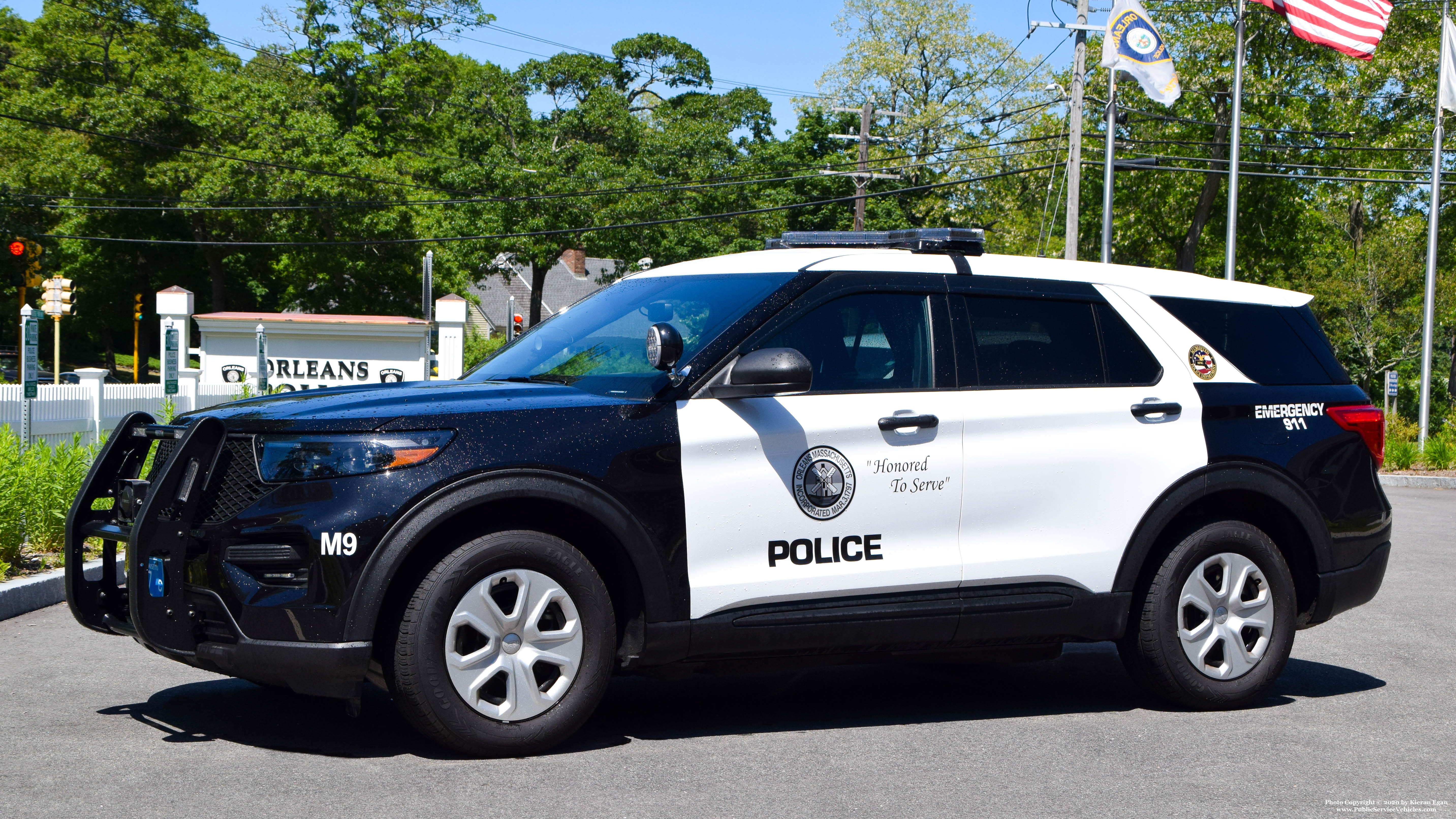 A photo  of Orleans Police
            Cruiser M9, a 2020 Ford Police Interceptor Utility             taken by Kieran Egan