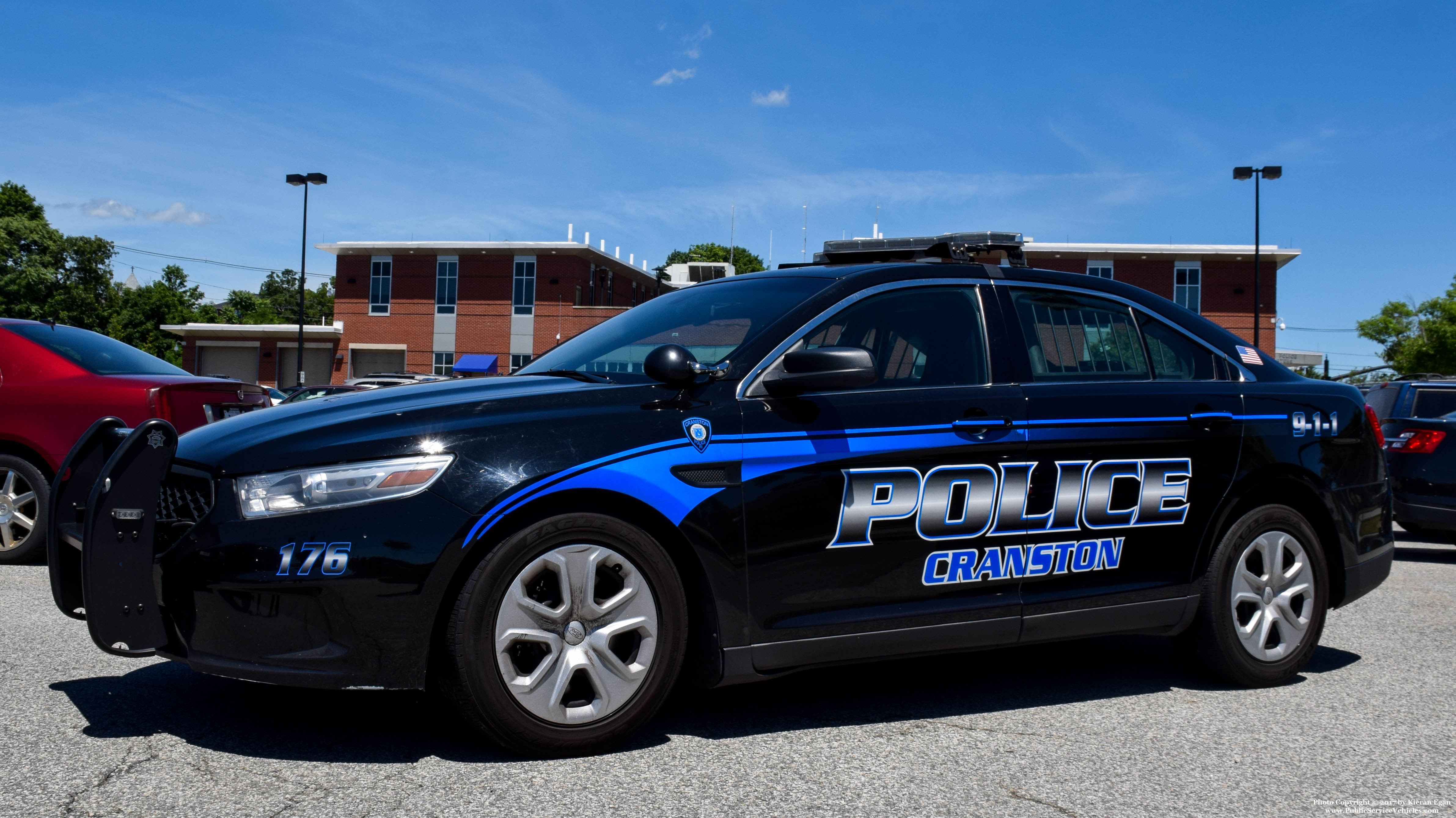 A photo  of Cranston Police
            Cruiser 176, a 2013-2015 Ford Police Interceptor Sedan             taken by Kieran Egan