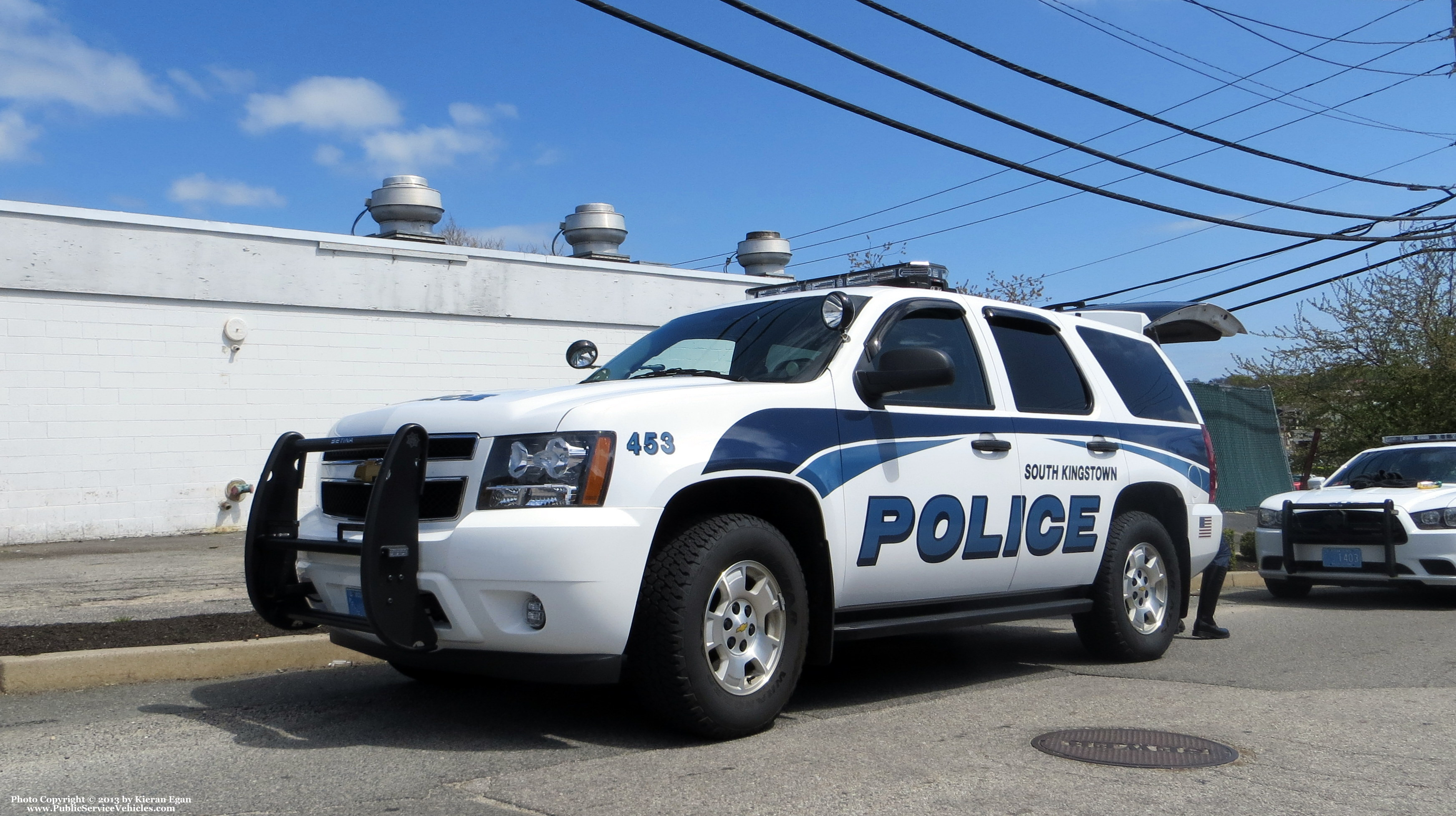 A photo  of South Kingstown Police
            Cruiser 453, a 2007-2013 Chevrolet Tahoe             taken by Kieran Egan