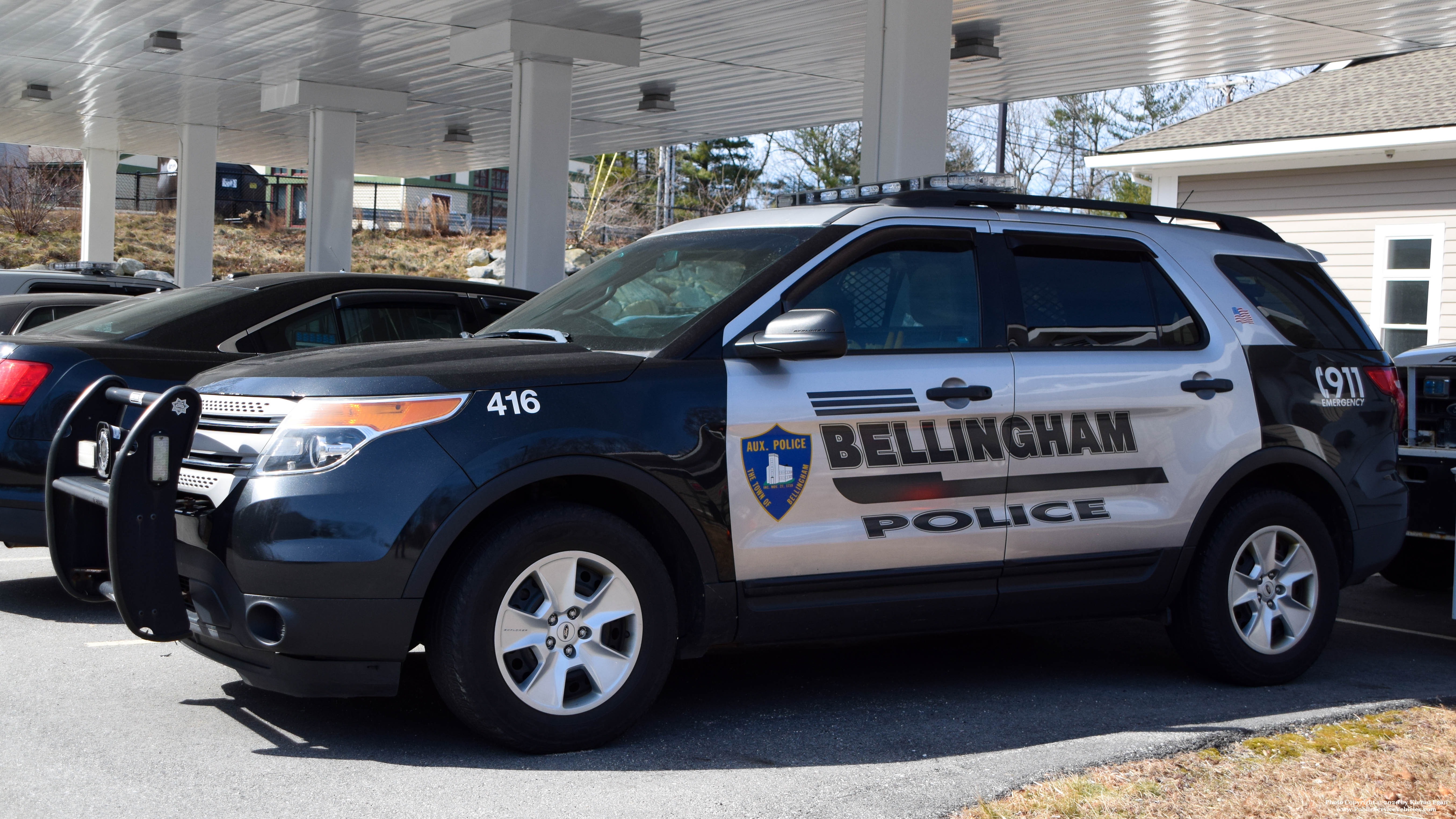 A photo  of Bellingham Police
            Cruiser 416, a 2011 Ford Explorer             taken by Kieran Egan