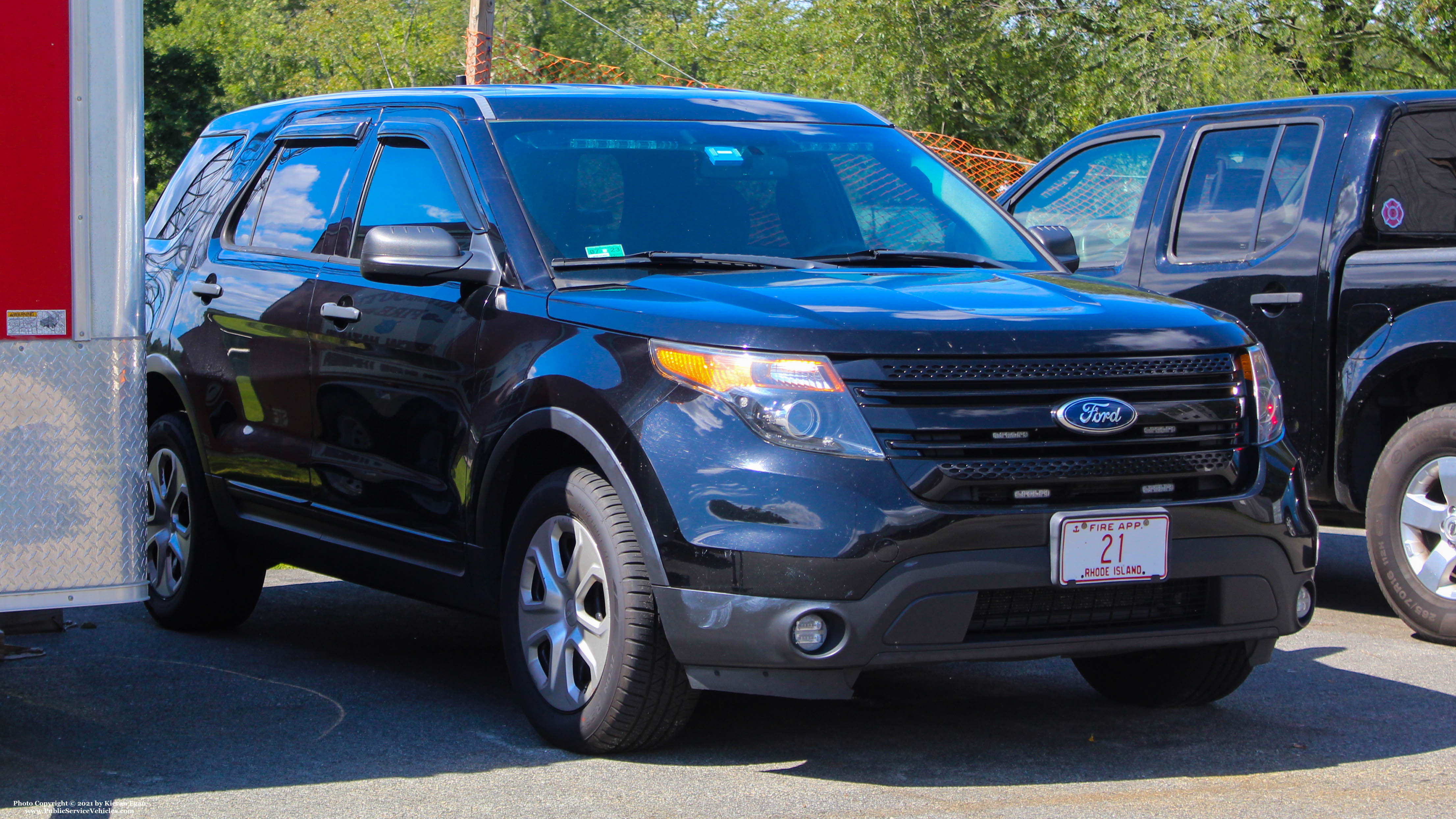 A photo  of Portsmouth Fire
            Command Unit, a 2013-2015 Ford Police Interceptor Utility             taken by Kieran Egan