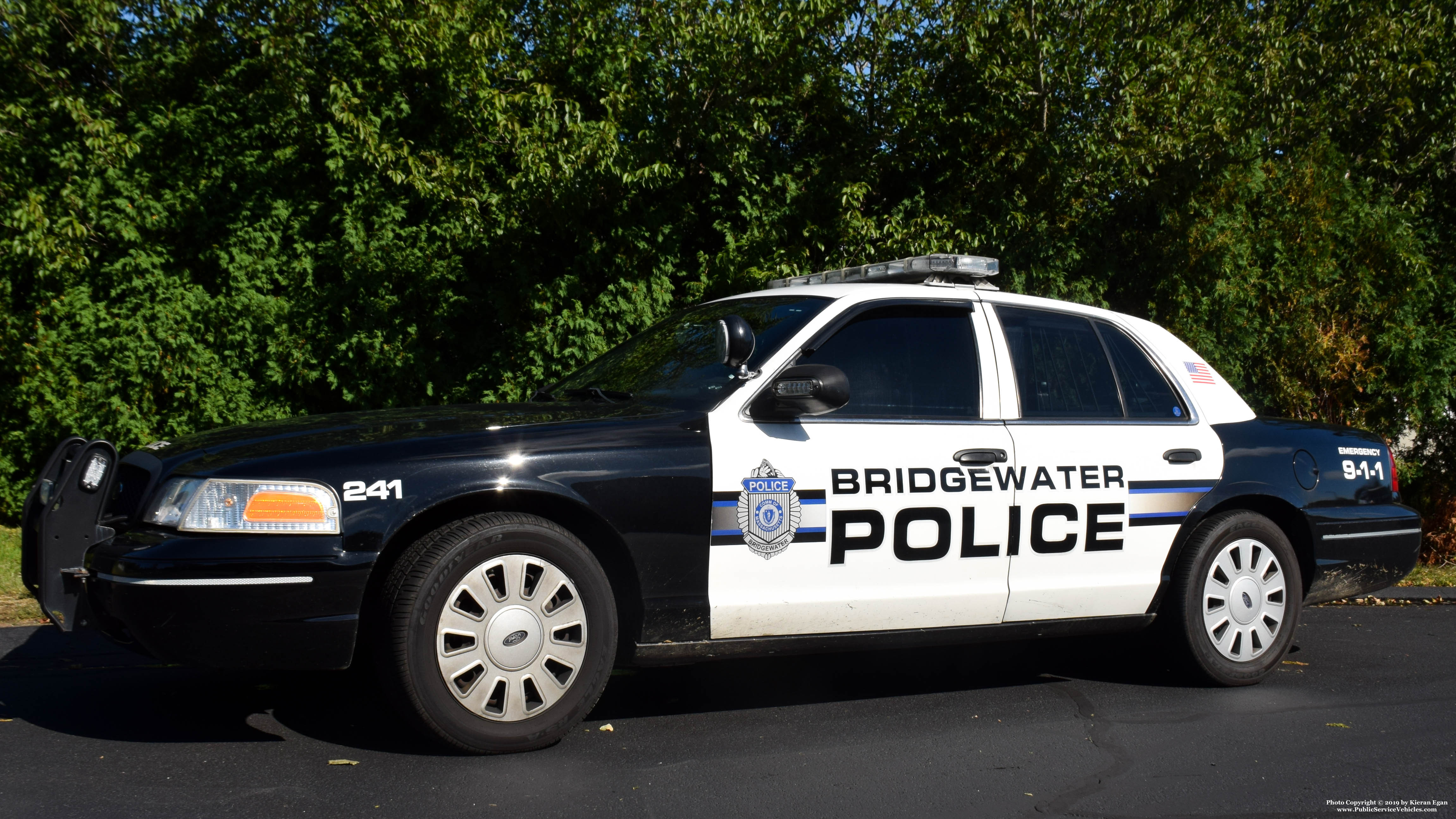 A photo  of Bridgewater Police
            Cruiser 241, a 2006-2011 Ford Crown Victoria Police Interceptor             taken by Kieran Egan