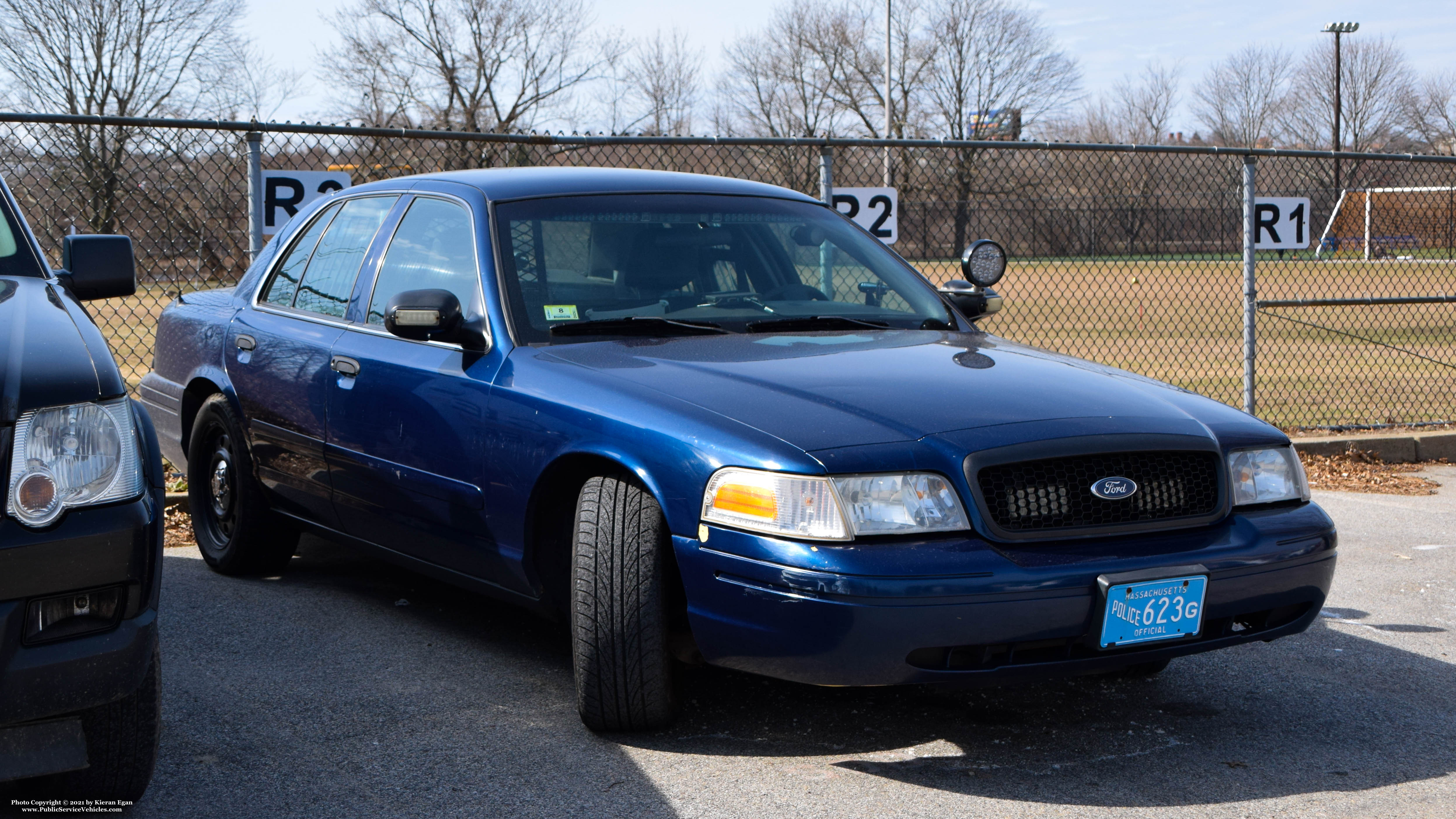 A photo  of Fall River Police
            R-4, a 2005 Ford Crown Victoria Police Interceptor             taken by Kieran Egan