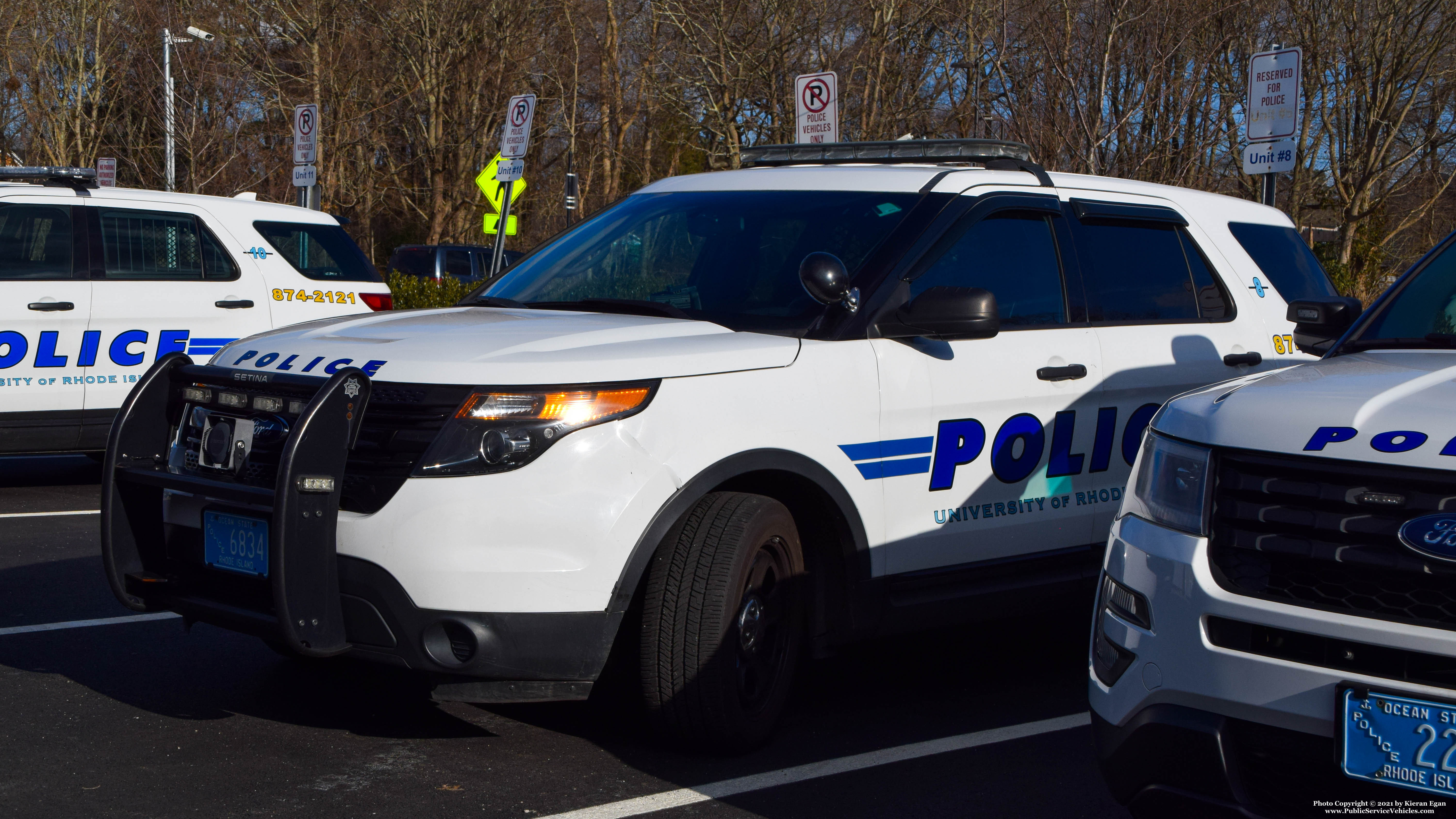 A photo  of University of Rhode Island Police
            Car 8, a 2013-2015 Ford Police Interceptor Utility             taken by Kieran Egan