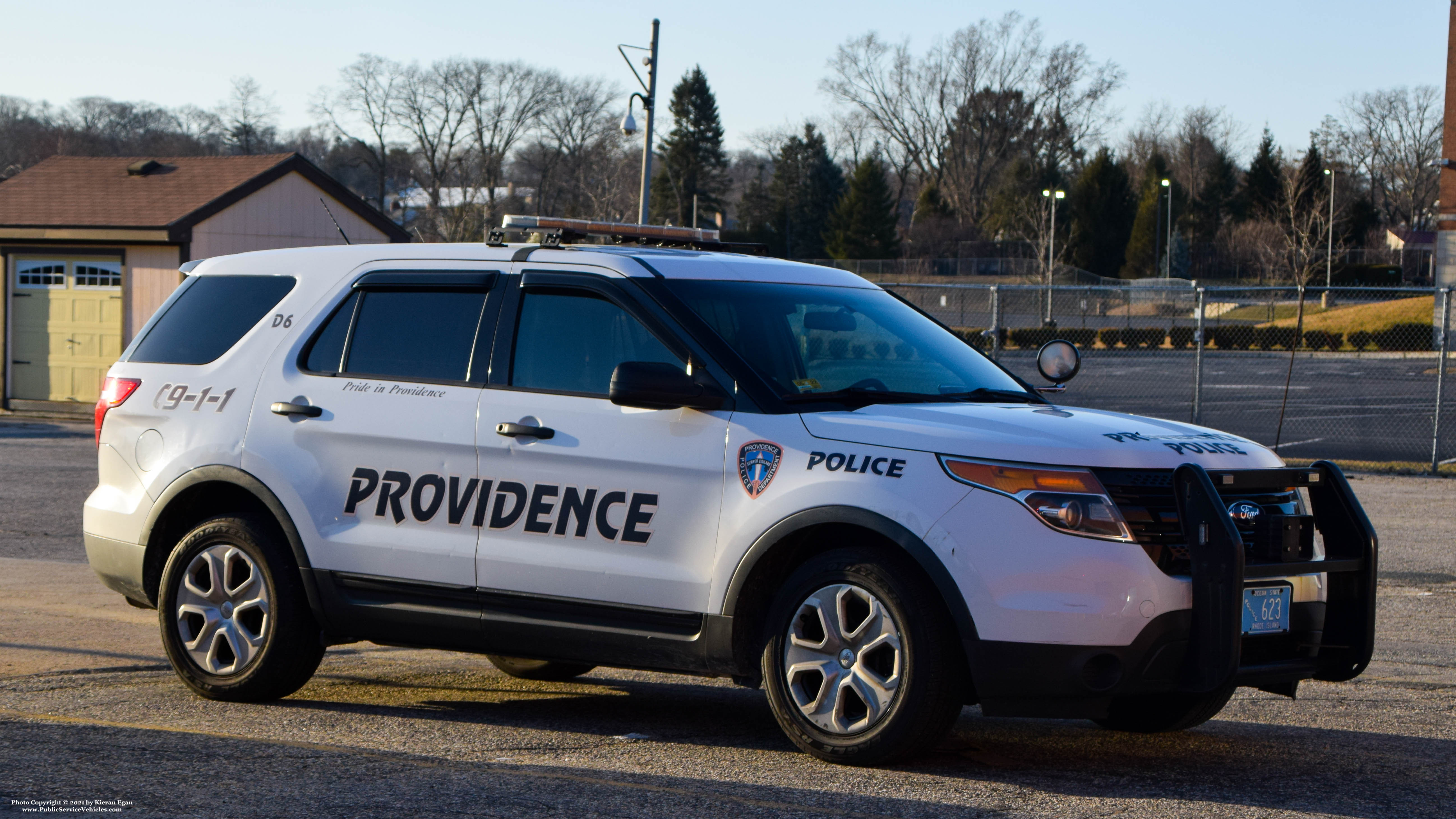 A photo  of Providence Police
            Cruiser 623, a 2015 Ford Police Interceptor Utility             taken by Kieran Egan